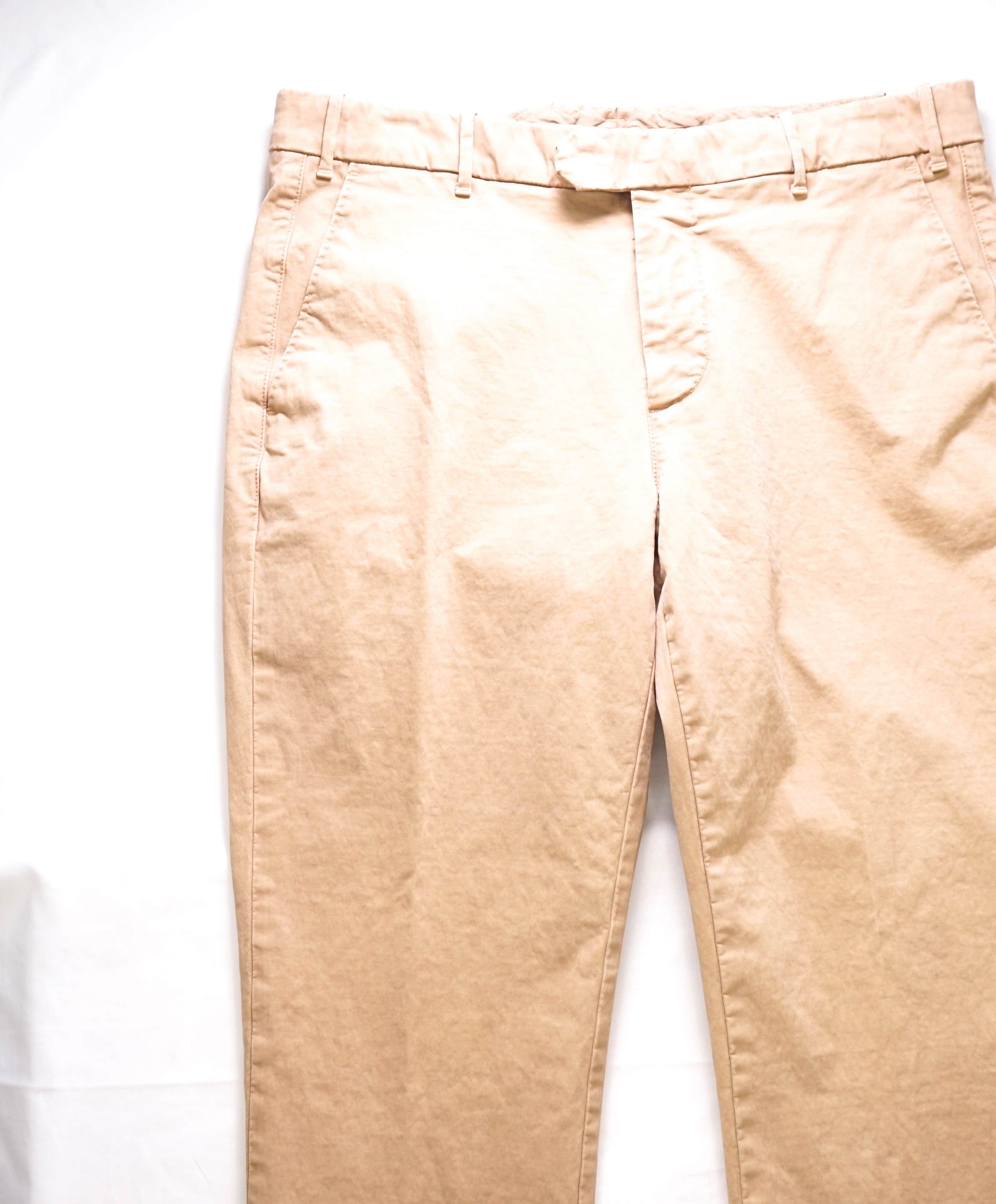 ELEVENTY - CAMEL Cotton/Elastane "MILANO" Fit Chino Casual/Slim Pants- 33W