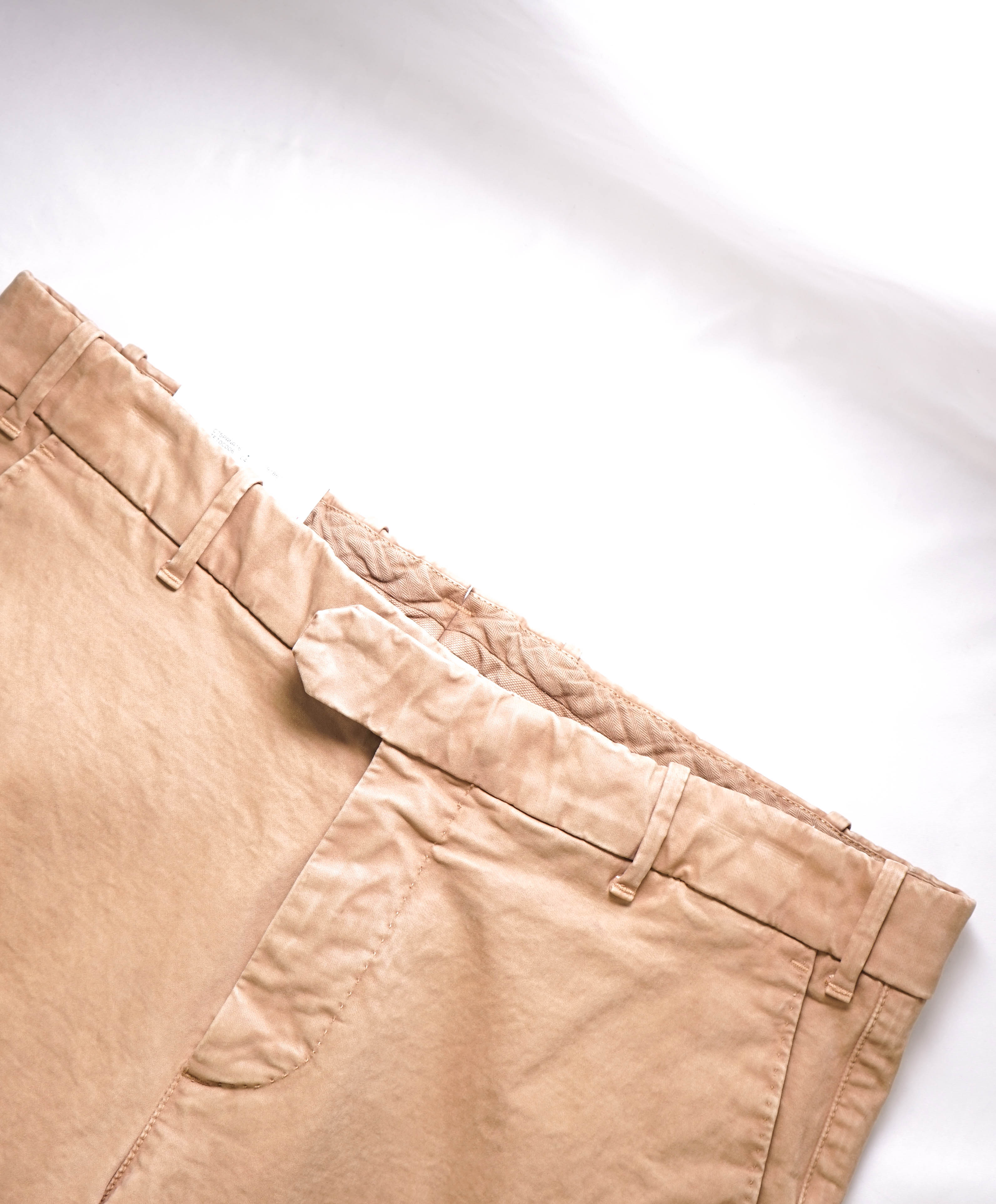 ELEVENTY - CAMEL Cotton/Elastane "MILANO" Fit Chino Casual/Slim Pants- 33W