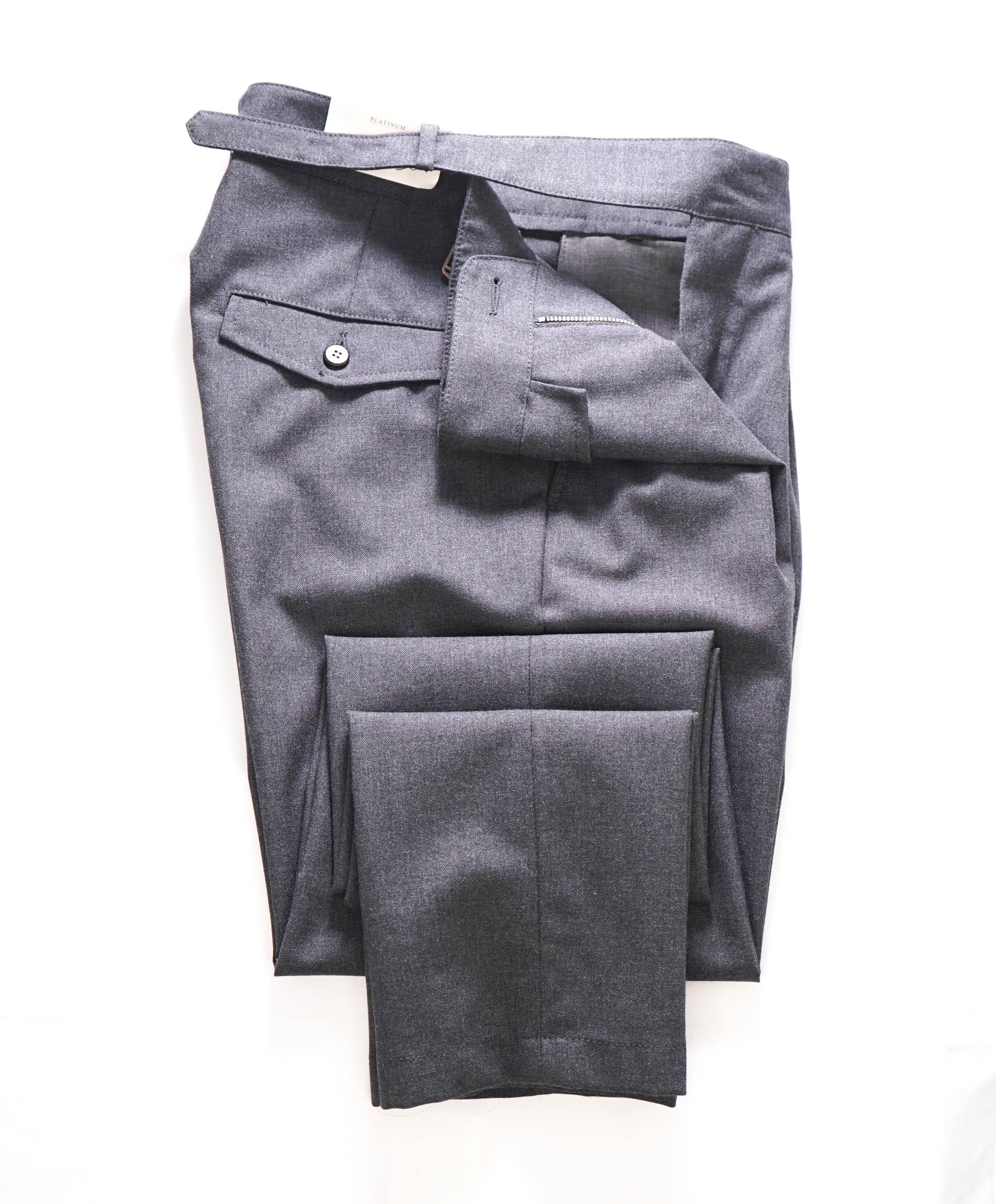 ELEVENTY - *SIDE TAB* WOOL Belted Neapolitan Dress Pants- 31W