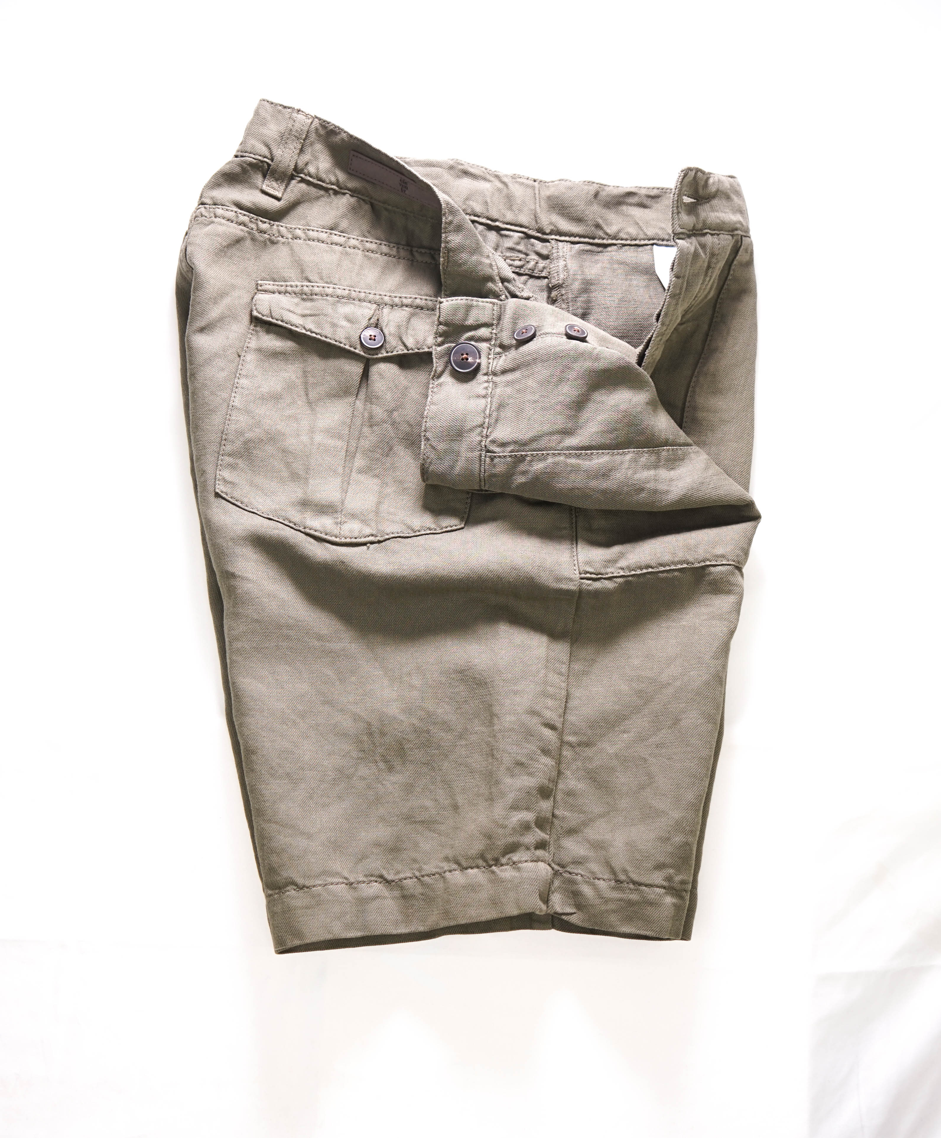 ELEVENTY - LINEN / COTTON BERMUDA Chino Shorts Pants  - 33W