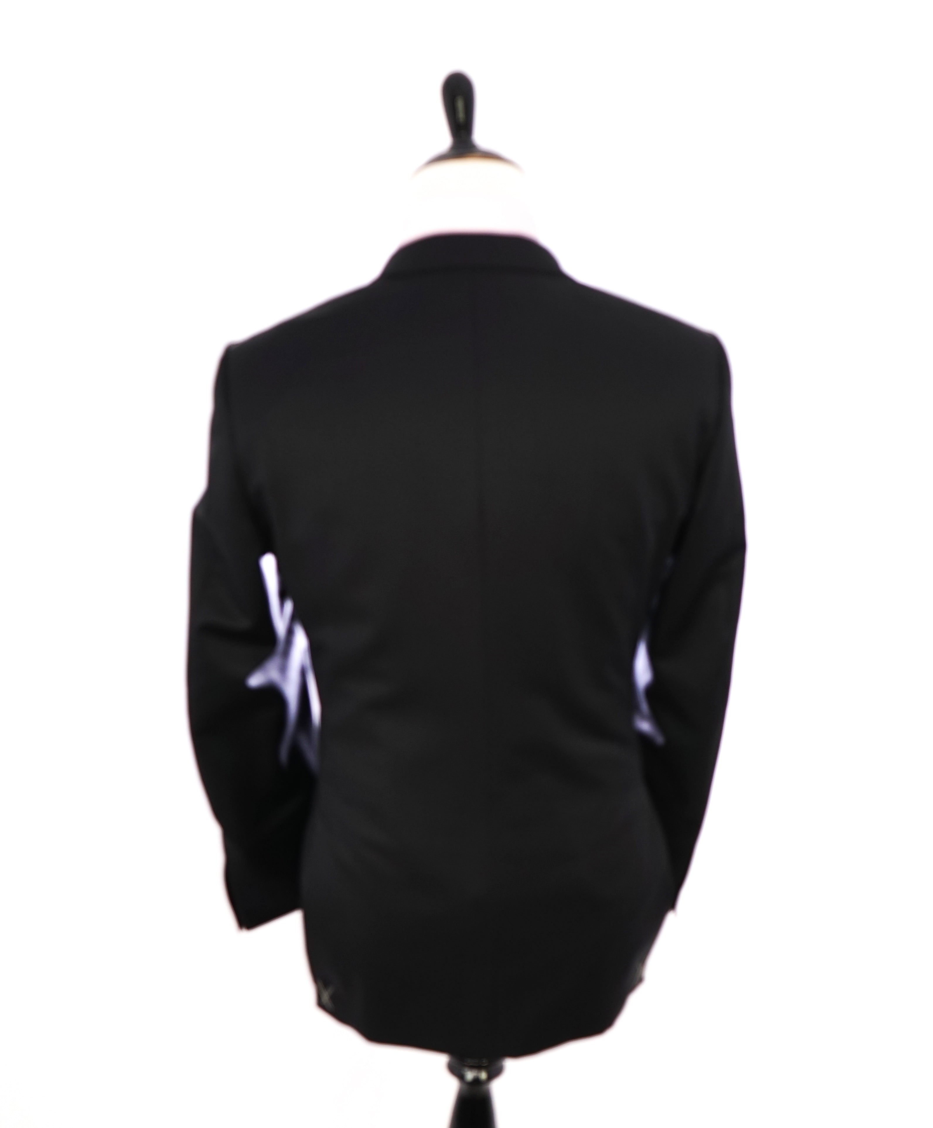 ERMENEGILDO ZEGNA -"MICRONSPHERE MILA" PEAK LAPEL Black Tuxedo - 38R