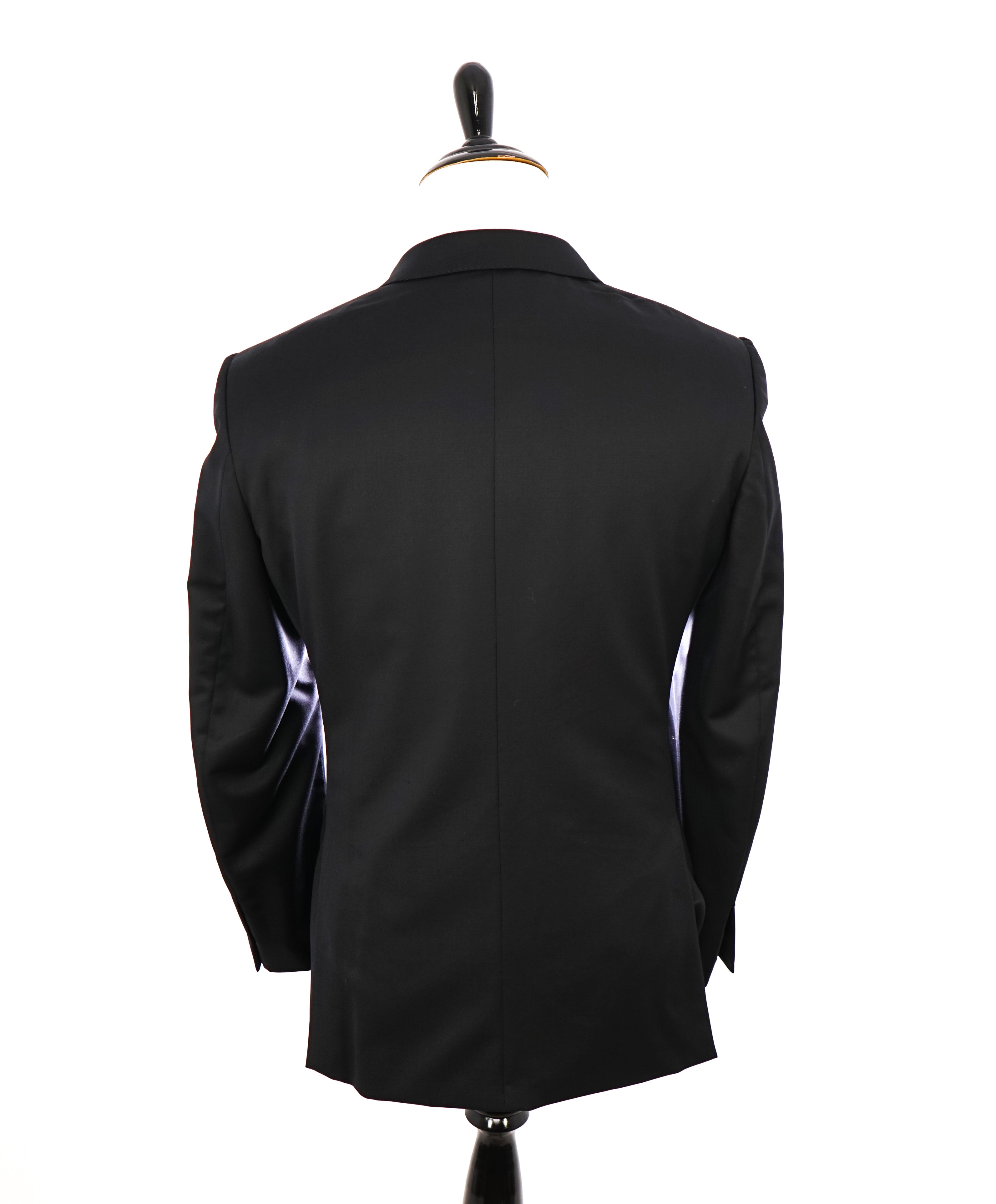 ERMENEGILDO ZEGNA -"MICRONSPHERE MILA" PEAK LAPEL Black Tuxedo - 42R