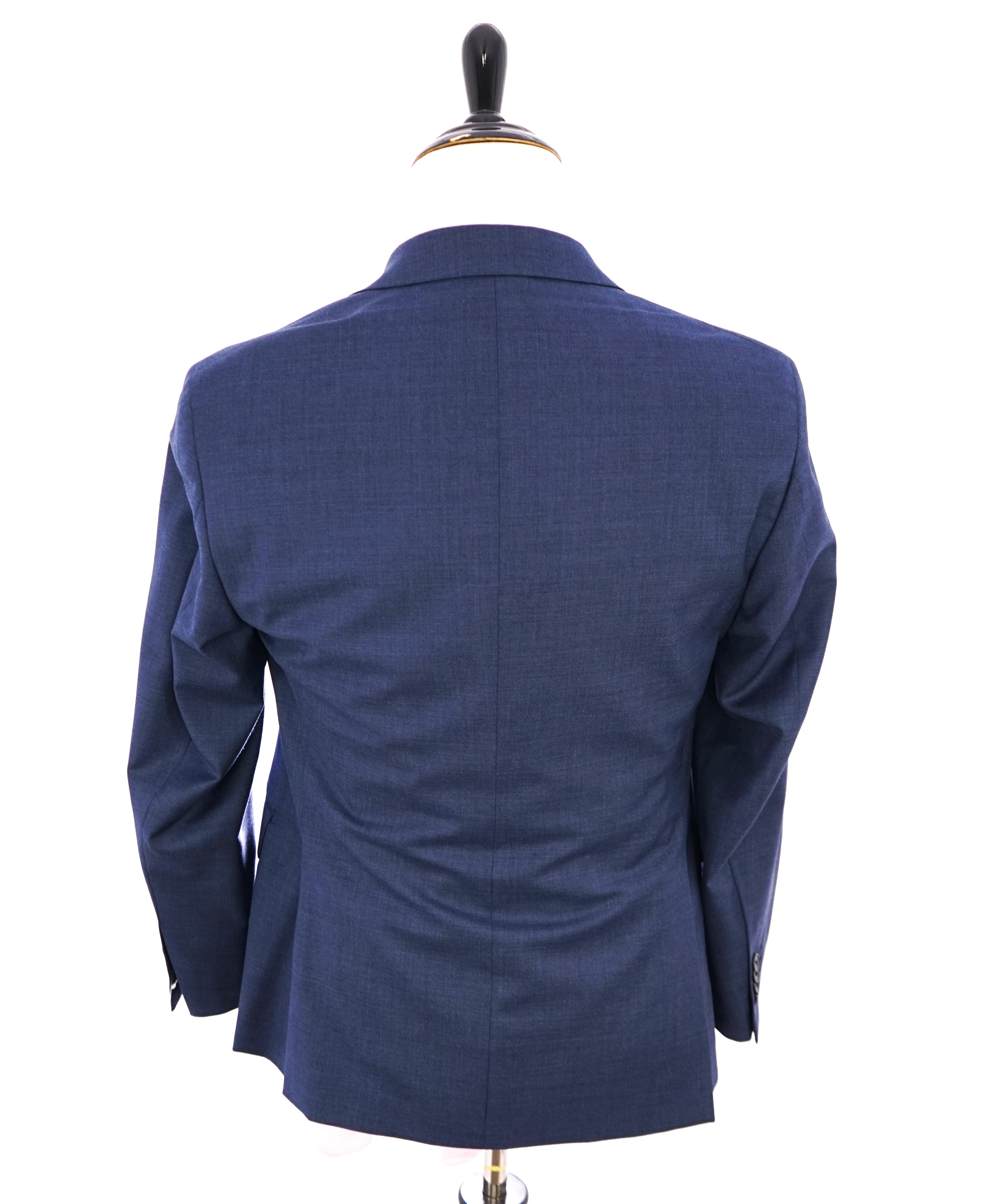 RALPH LAUREN PURPLE LABEL - *Custom* Pencil Stripe Blue SIDE TABS Suit - 38S