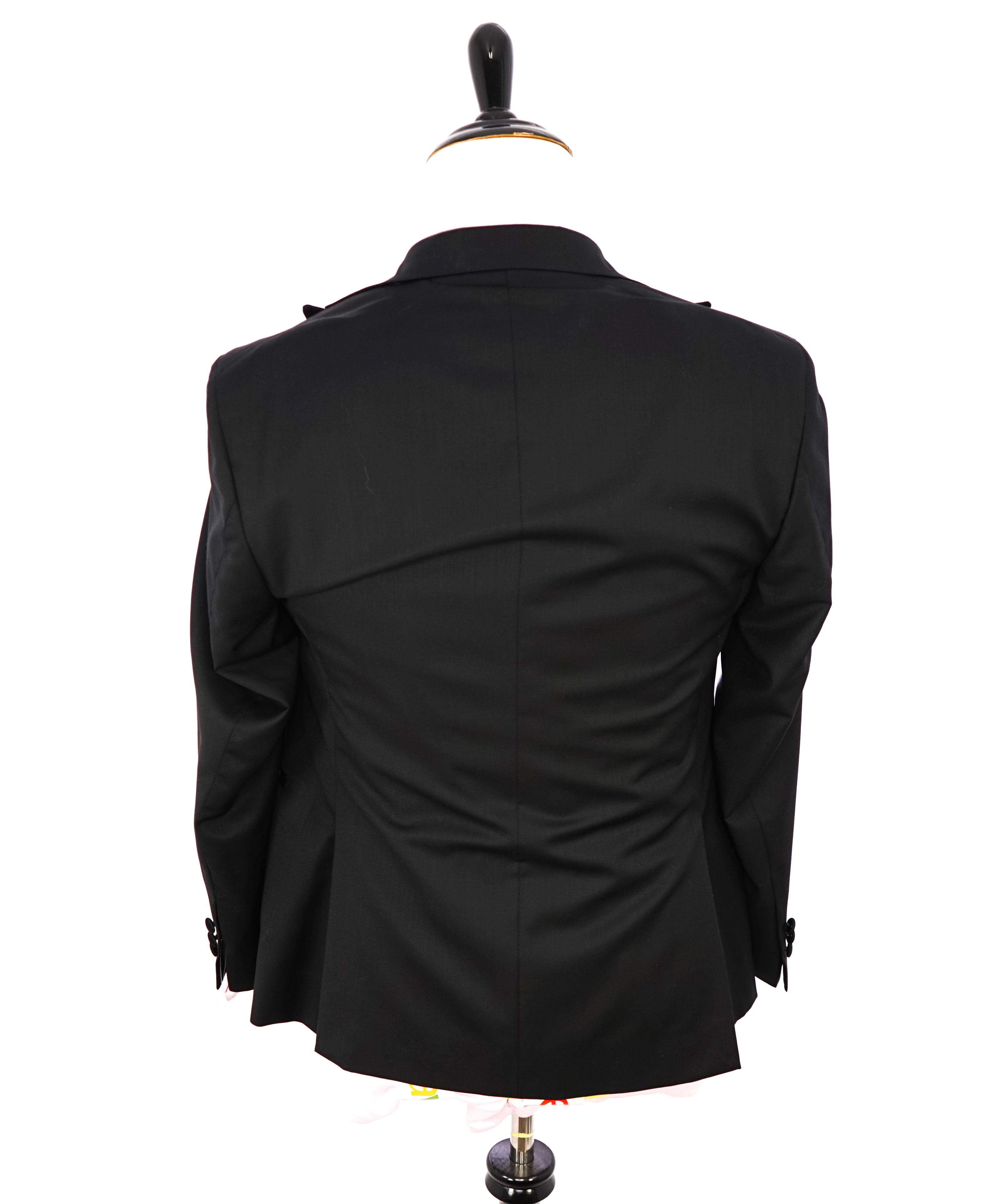 ERMENEGILDO ZEGNA - By SAKS FIFTH AVENUE "SILK" Black DB Tuxedo Suit - 38S