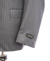 ERMENEGILDO ZEGNA - "15 MILMIL 15" Blue Rope Stripe Gray Suit - 40R