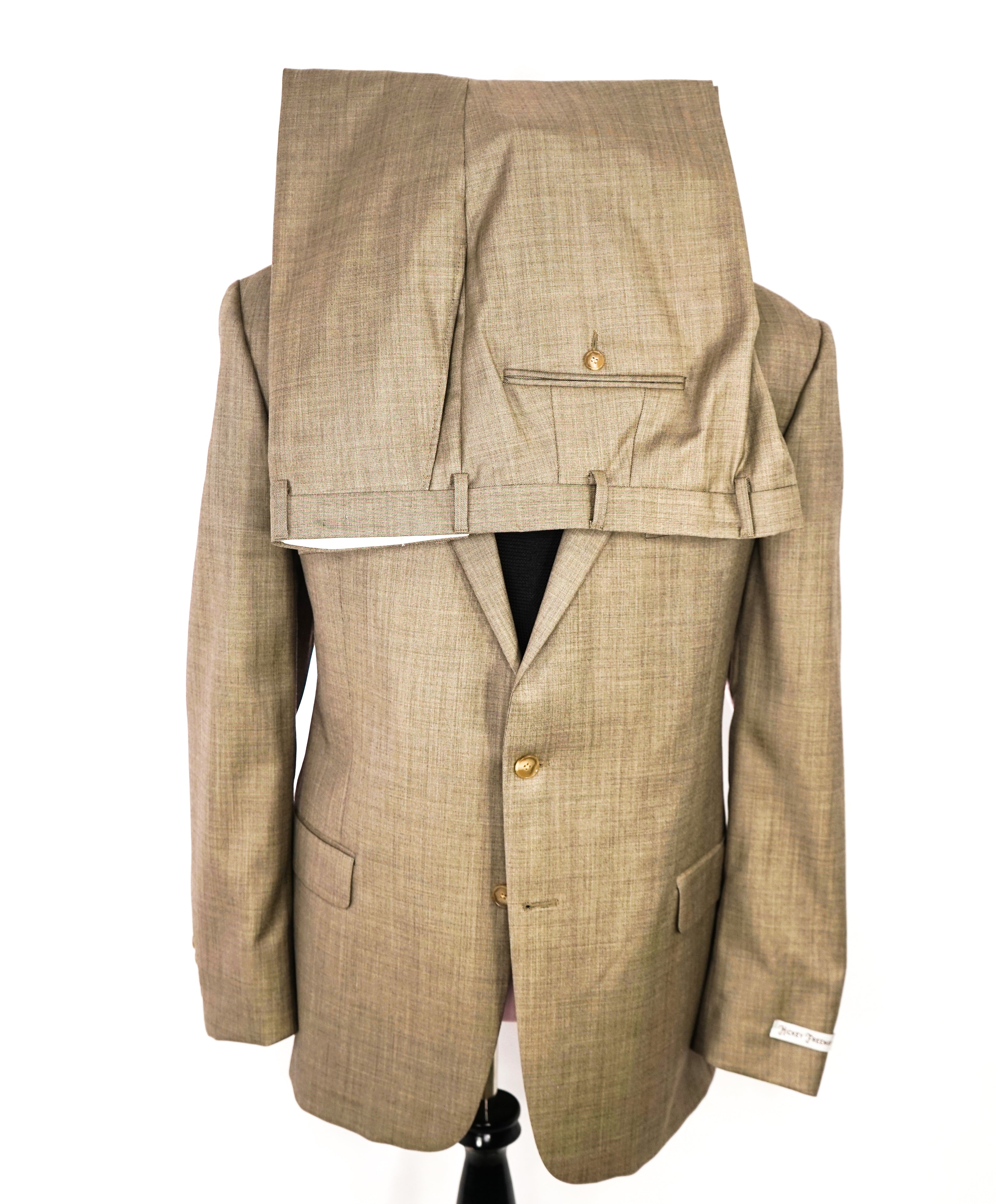 HICKEY FREEMAN - Sand Beige "Milburn ii" Notch Lapel Suit - 46L