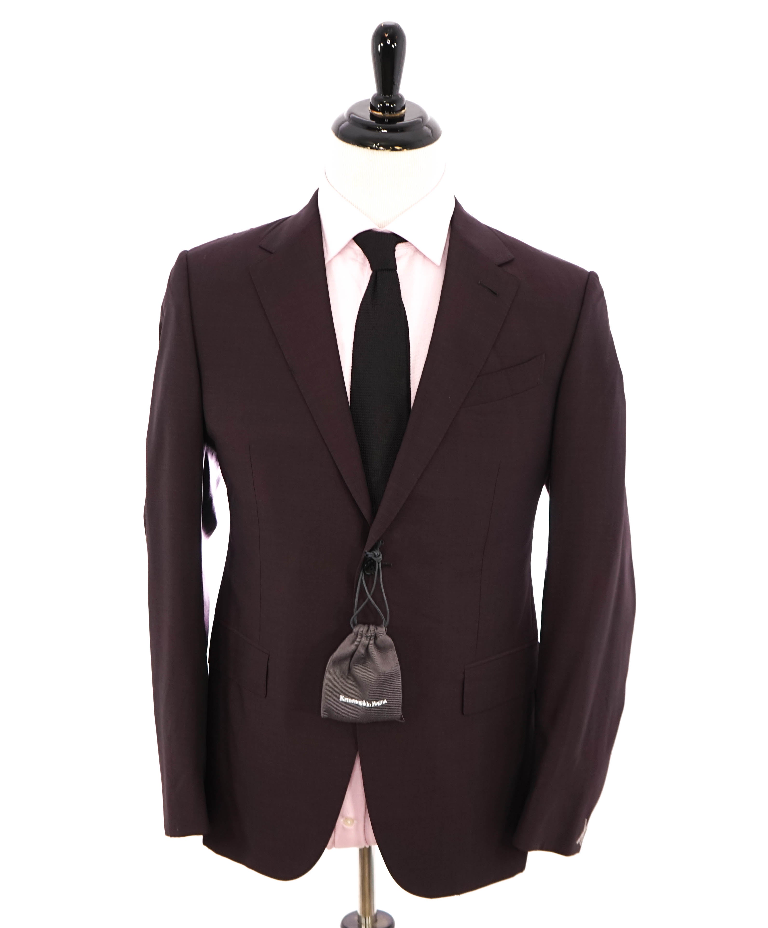 ERMENEGILDO ZEGNA -“LEGGERISSIMO" Premium SILK BURGUNDY Red Suit - 40R