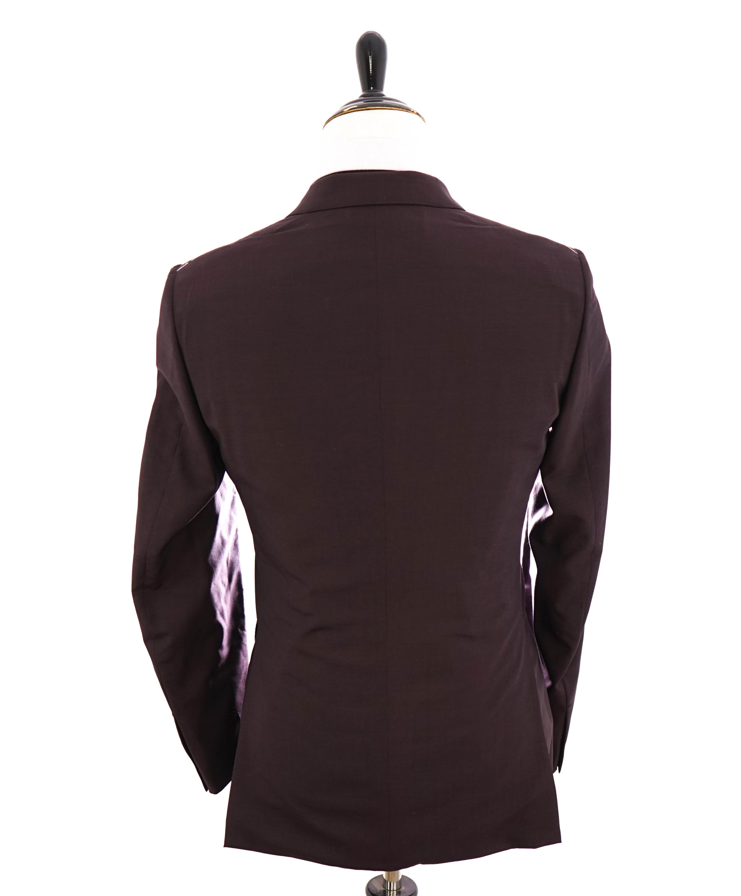 New Ermenegildo Zegna Silk Format Dress Vest Dark Red & Black Size L MSRP  $325