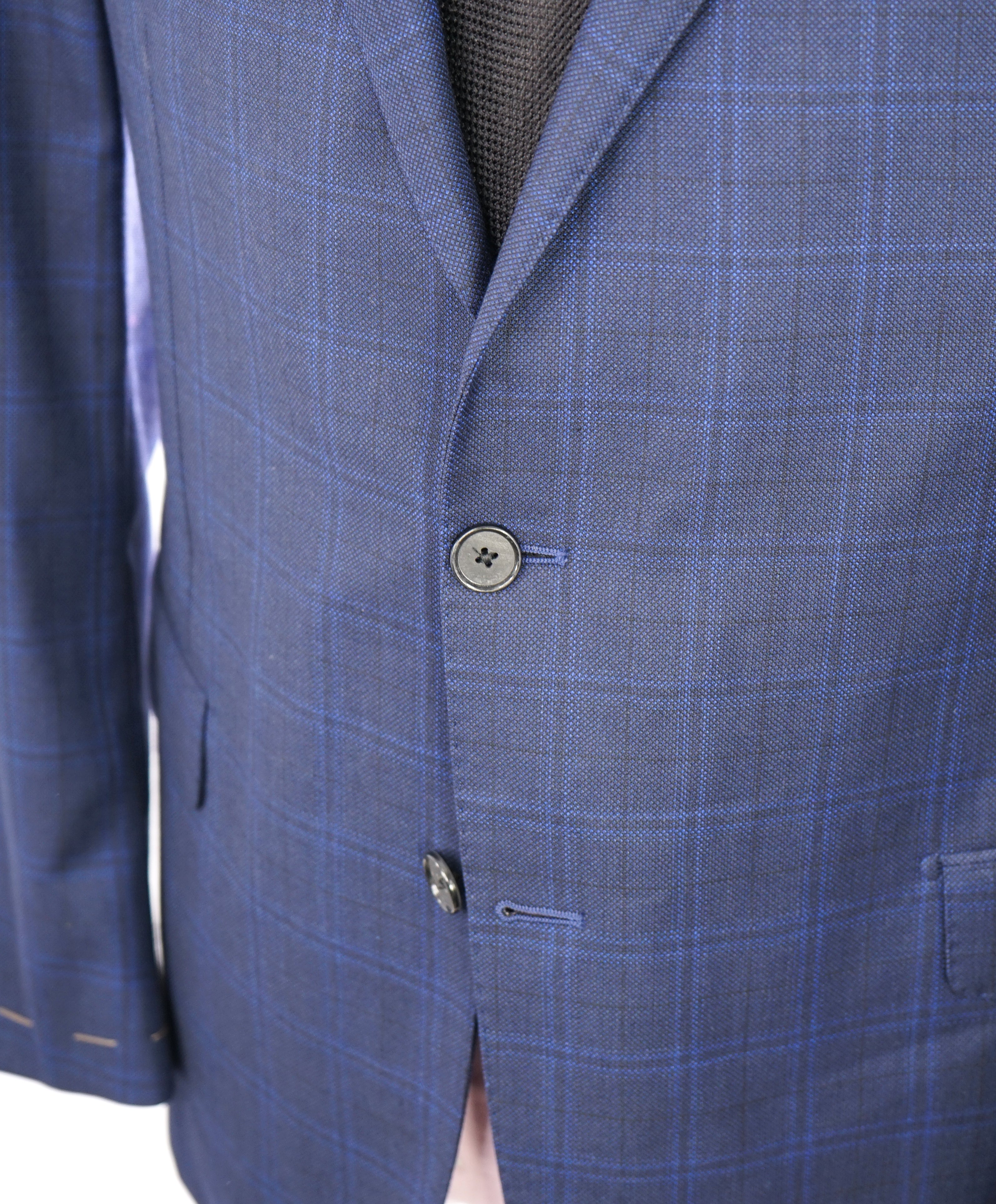 HICKEY FREEMAN - LORO PIANA Royal Weave Tasmanian Super 150's Blue Suit - 44R