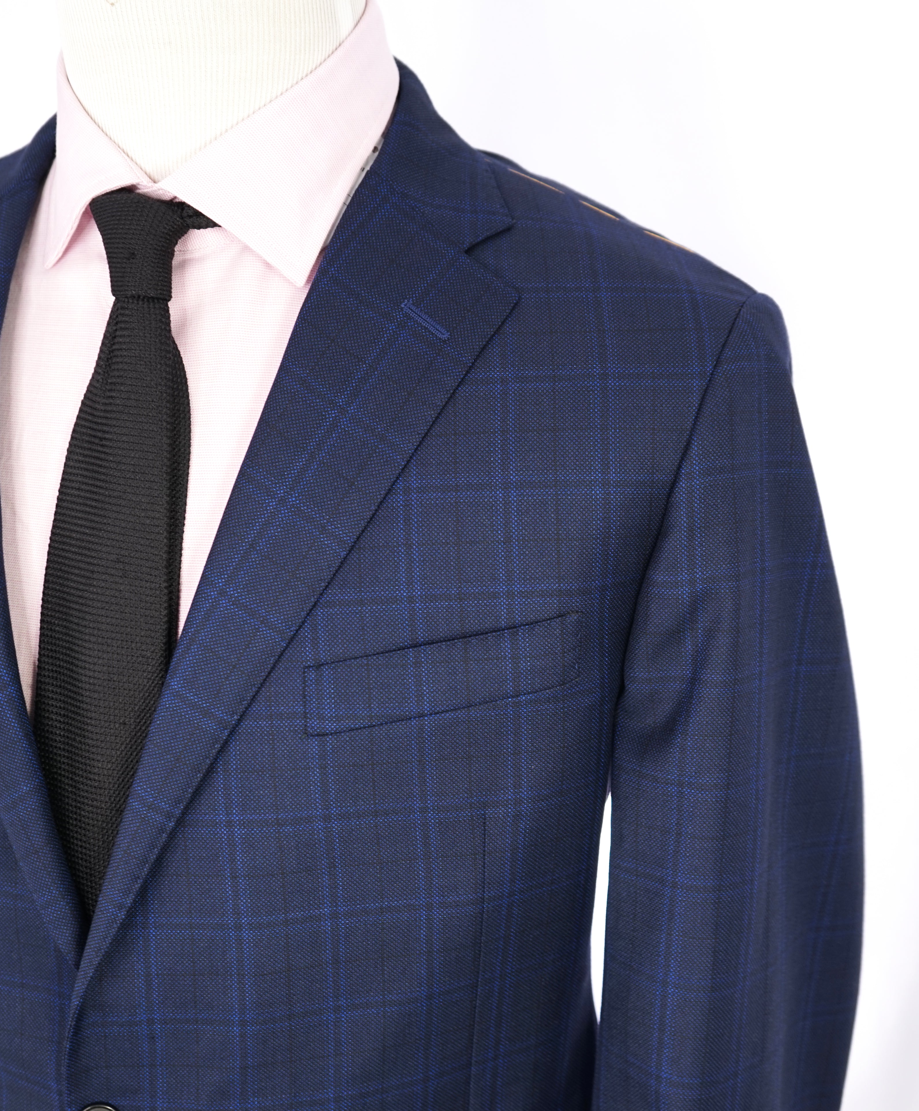 HICKEY FREEMAN - LORO PIANA Royal Weave Tasmanian Super 150's Blue Suit - 44R