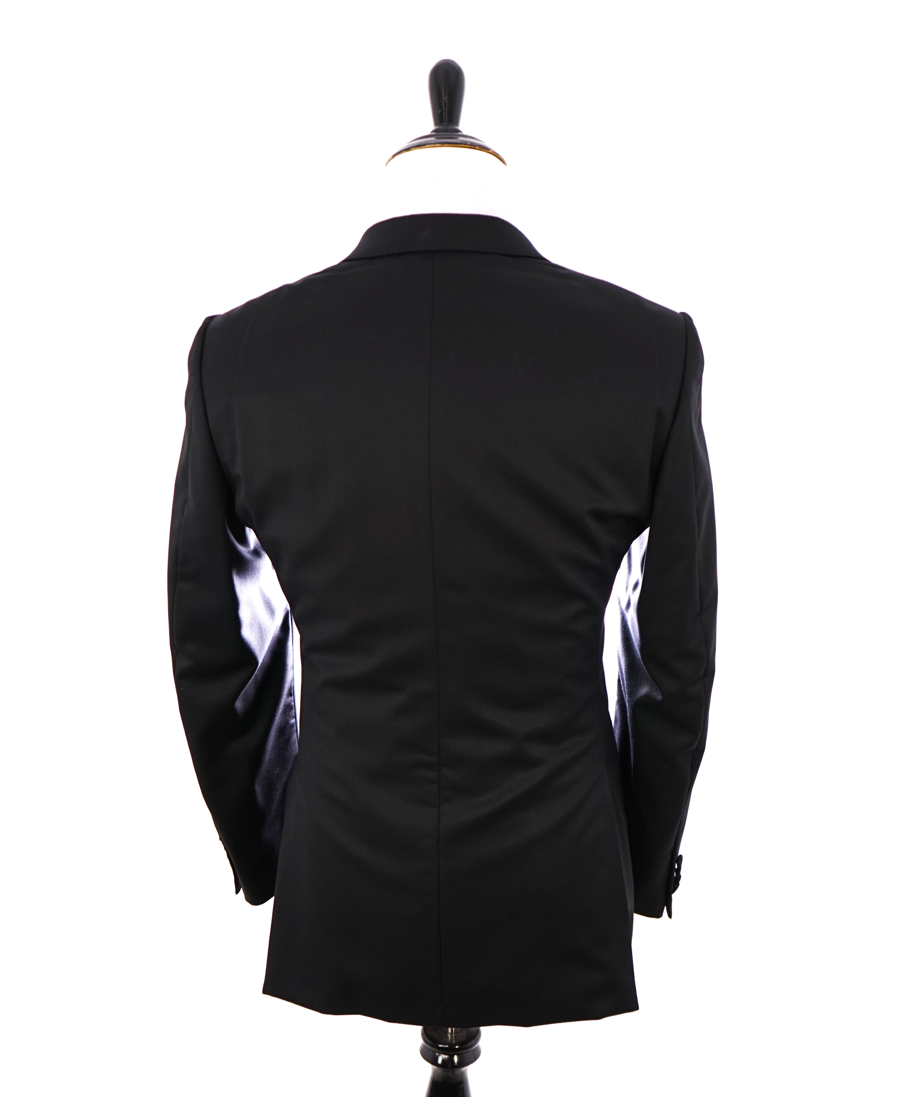 ERMENEGILDO ZEGNA -"MICRONSPHERE MILA" PEAK LAPEL Black Tuxedo - 40R