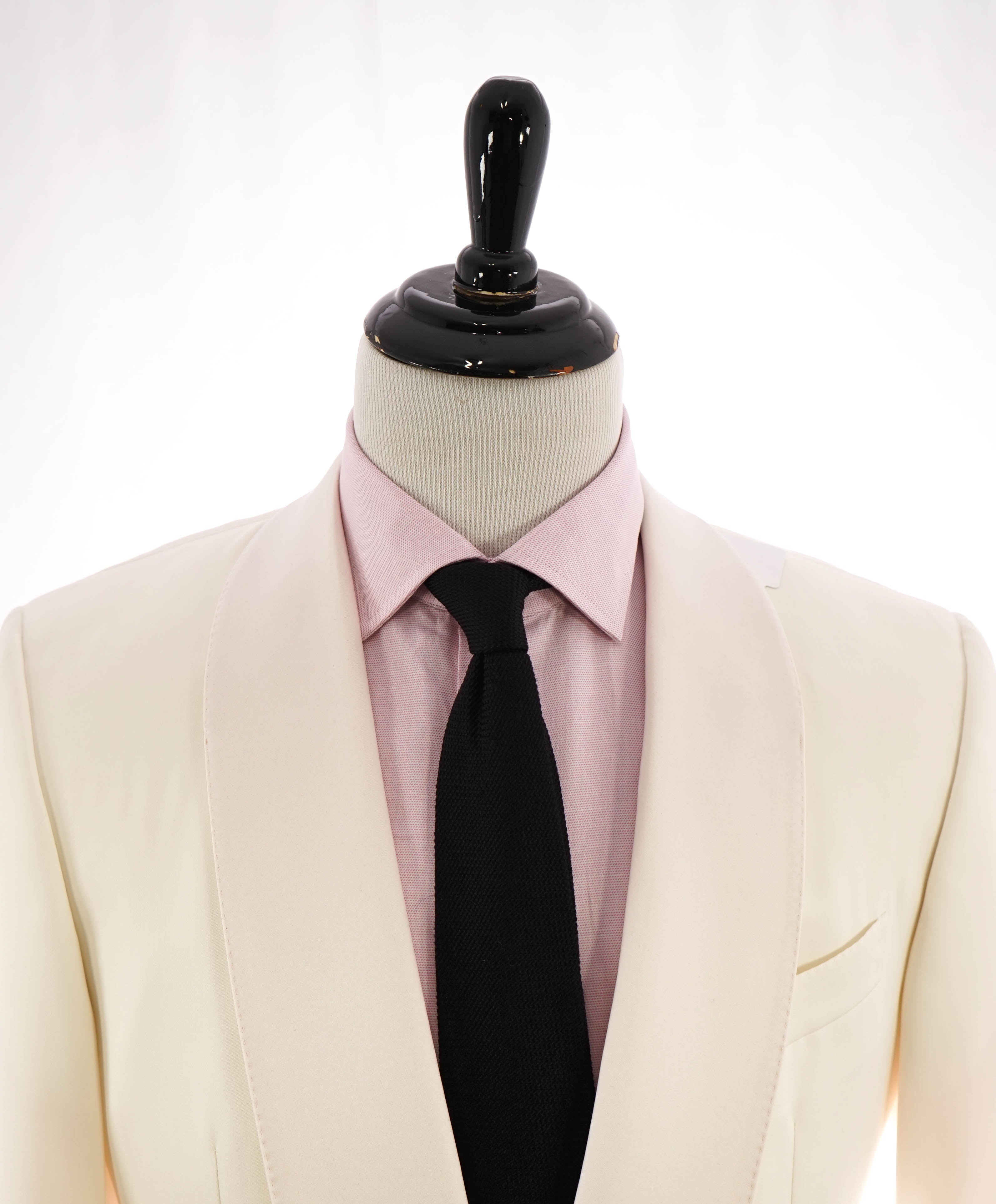 ERMENEGILDO ZEGNA - IVORY "Mila Venezia" Shawl Collar Dinner Jacket Blazer - 44R