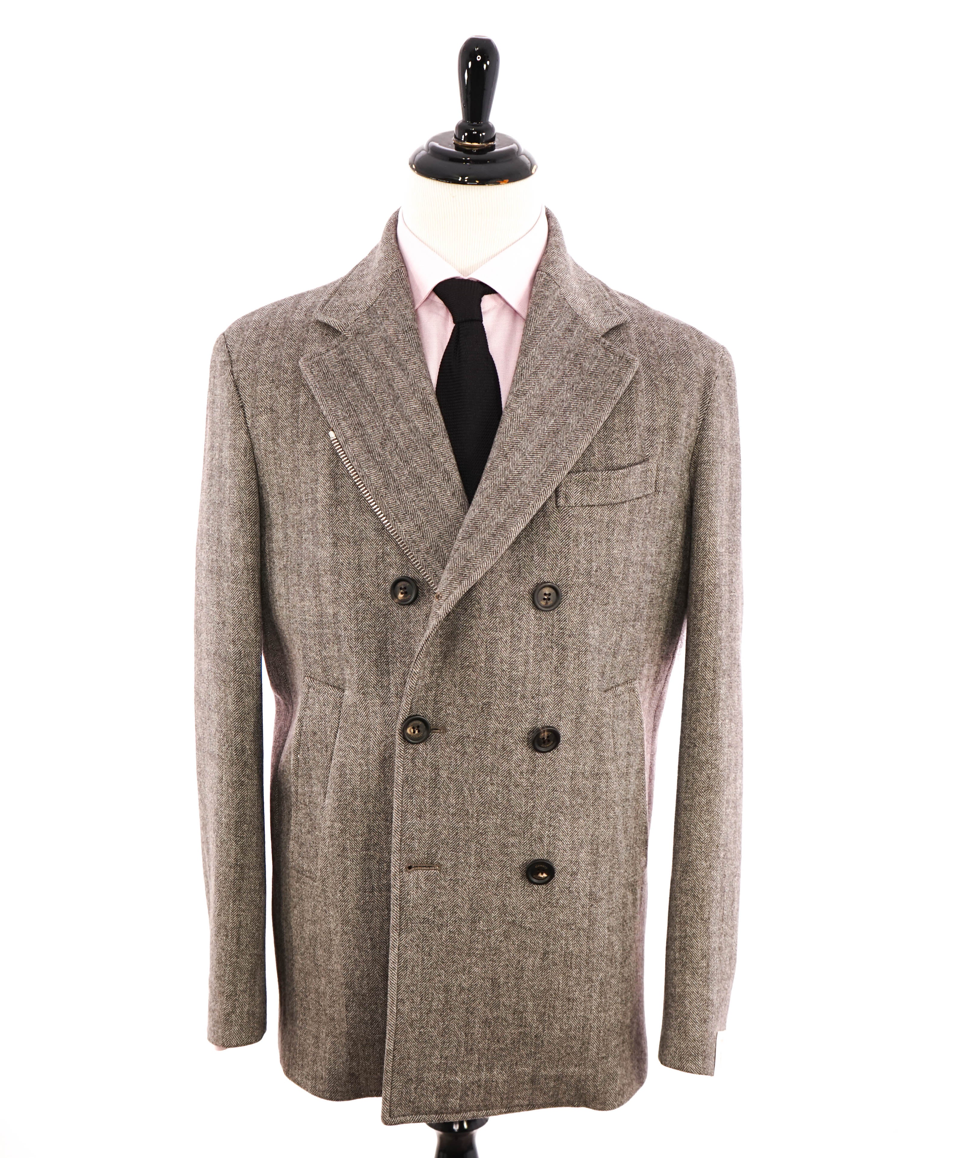 $2,295 ERMENEGILDO ZEGNA "TROFEO" - For ELEVENTY Cashmere Coat - 42R