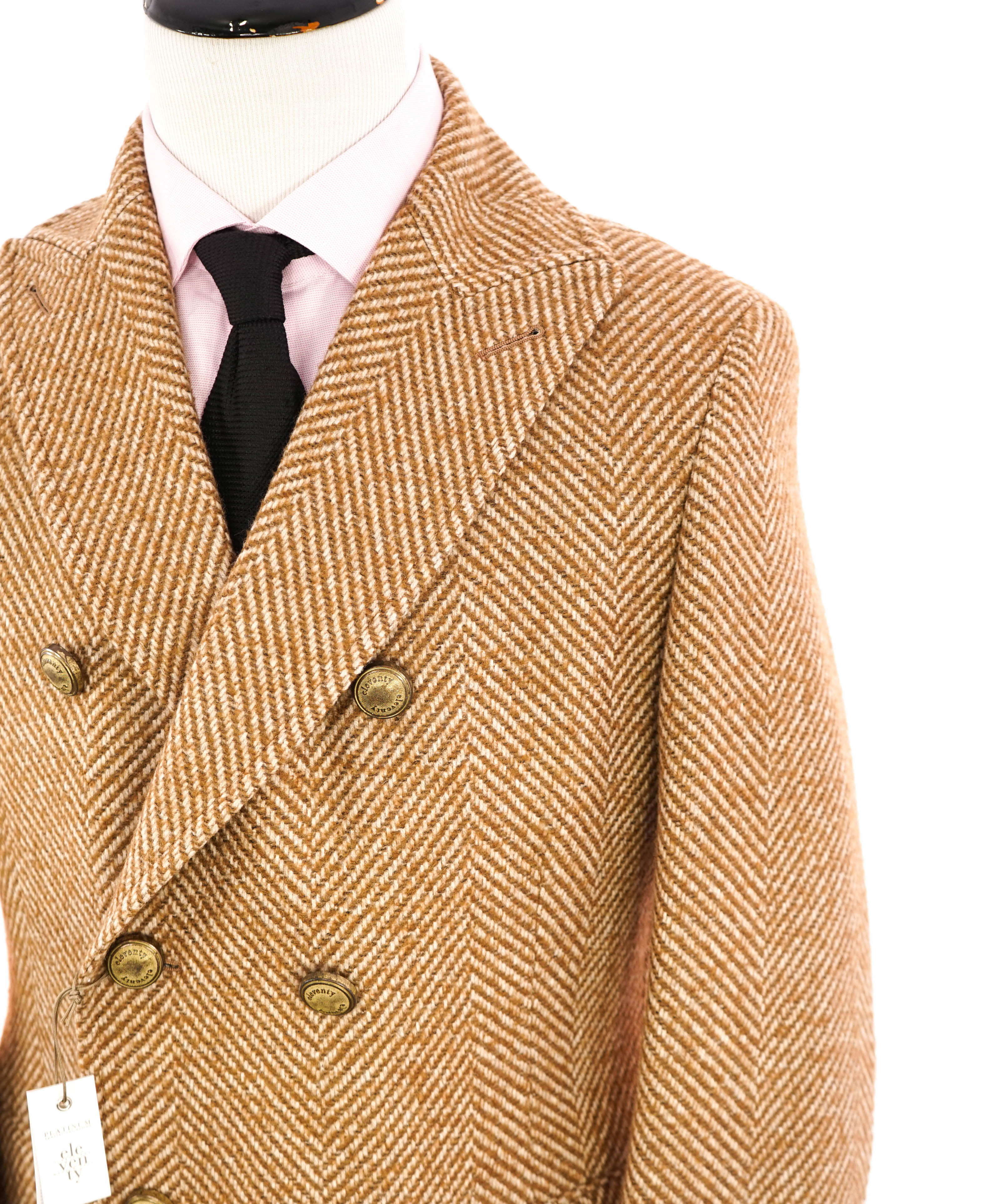 $3,000 ELEVENTY - By LORO PIANA "SURI ALPACA" Peak Lapel Coat - 40R (50 EU)