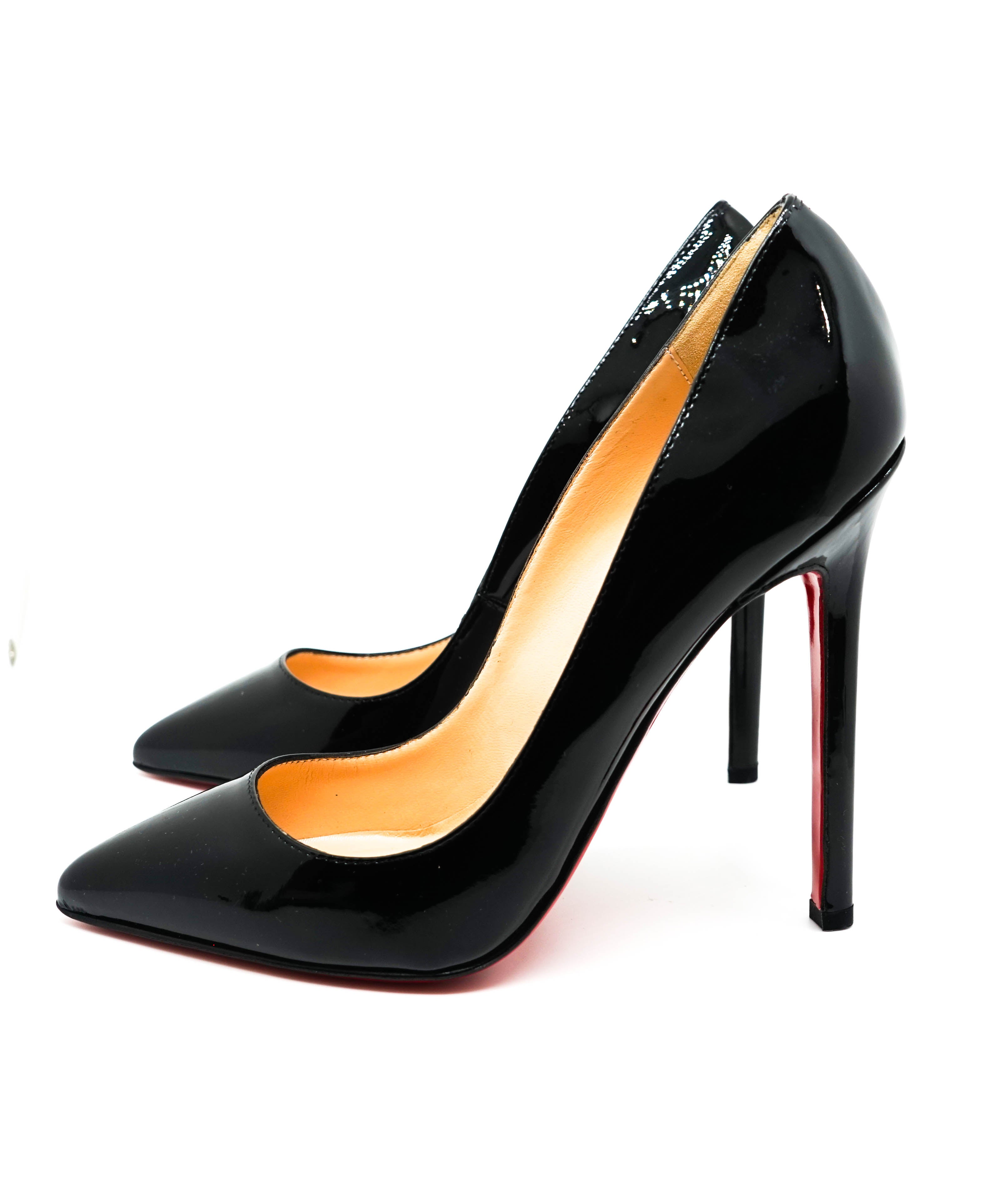 CHRISTIAN LOUBOUTIN - "So Kate 120" Black Patent Leather Pumps - 34.5