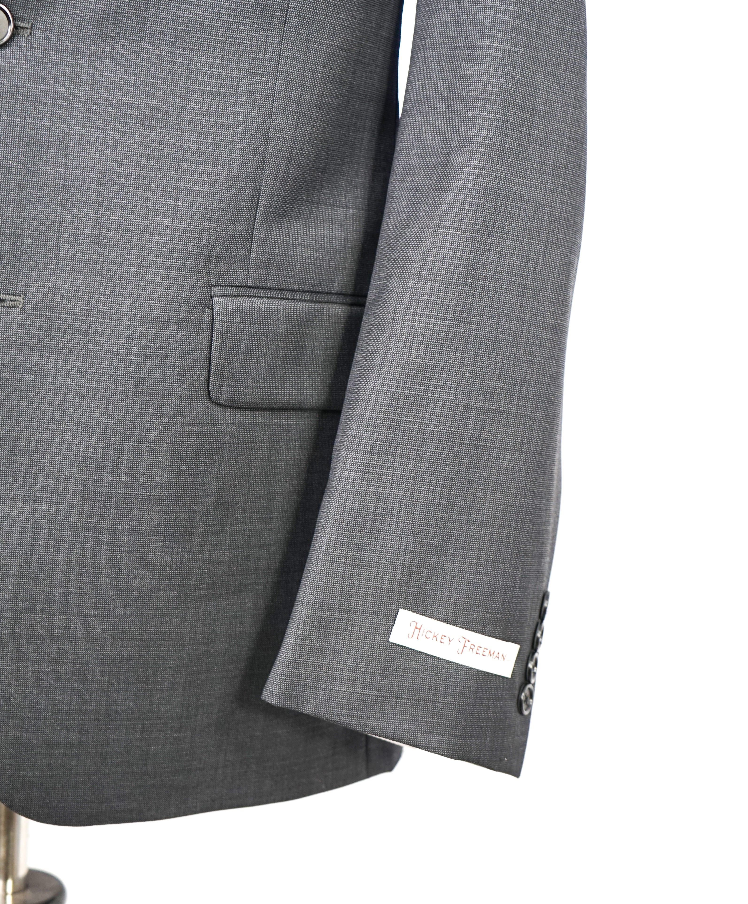 HICKEY FREEMAN - Charcoal Birdseye Wool "Milburn ii" Notch Lapel Suit - 40R