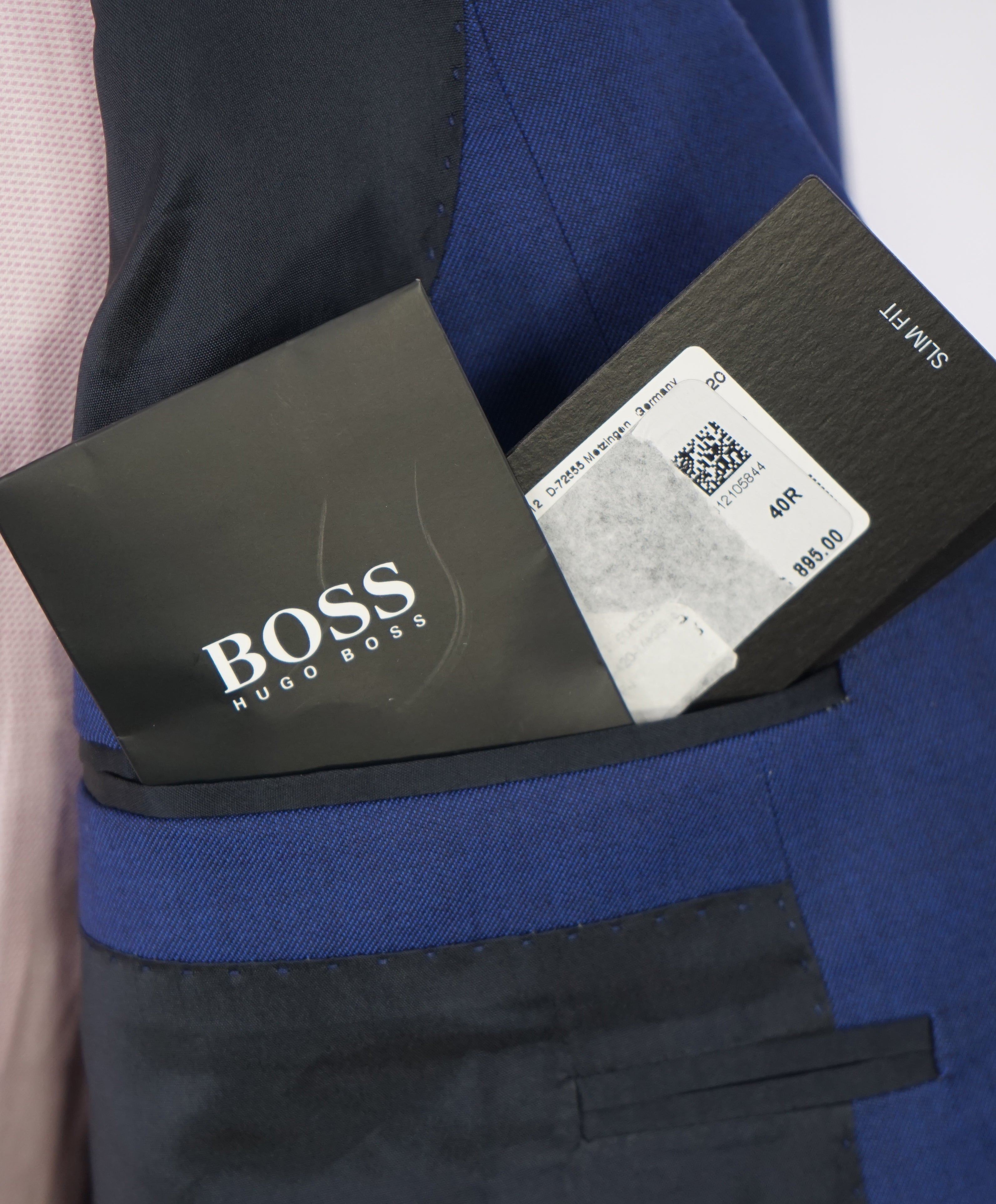 HUGO BOSS - SLIM "TRABALDO TOGNA" Italy Stretch Fabric Cobalt Blue Suit - 40R