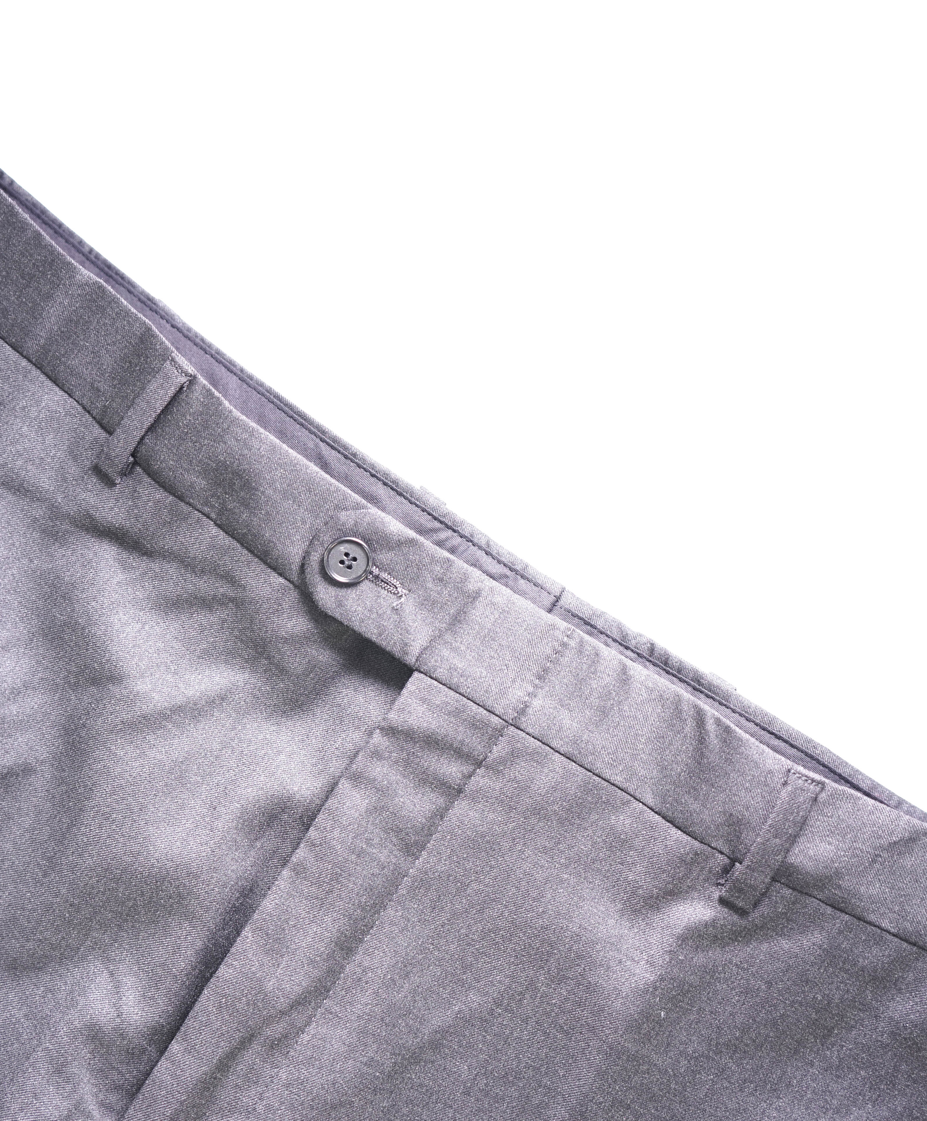 HICKEY FREEMAN - By ERMENEGILDO ZEGNA Pure Wool Gray Dress Pants - 38W