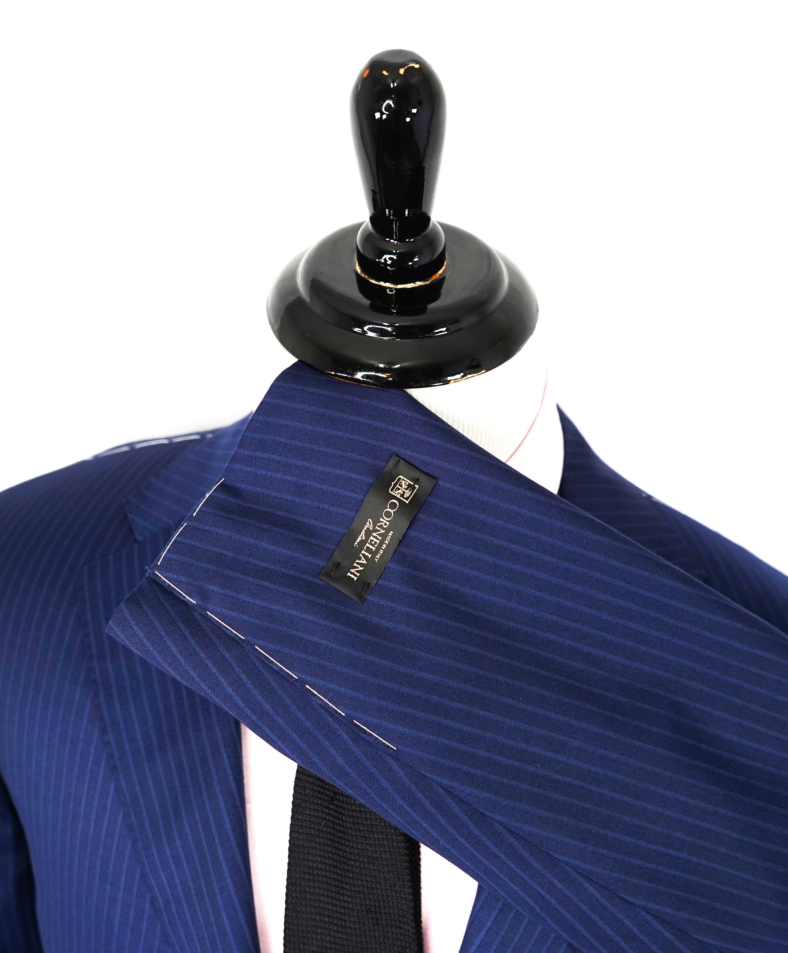 CORNELIANI - Bold Blue MOP Button "Super Fine 18,25 Microns" Suit - 44R