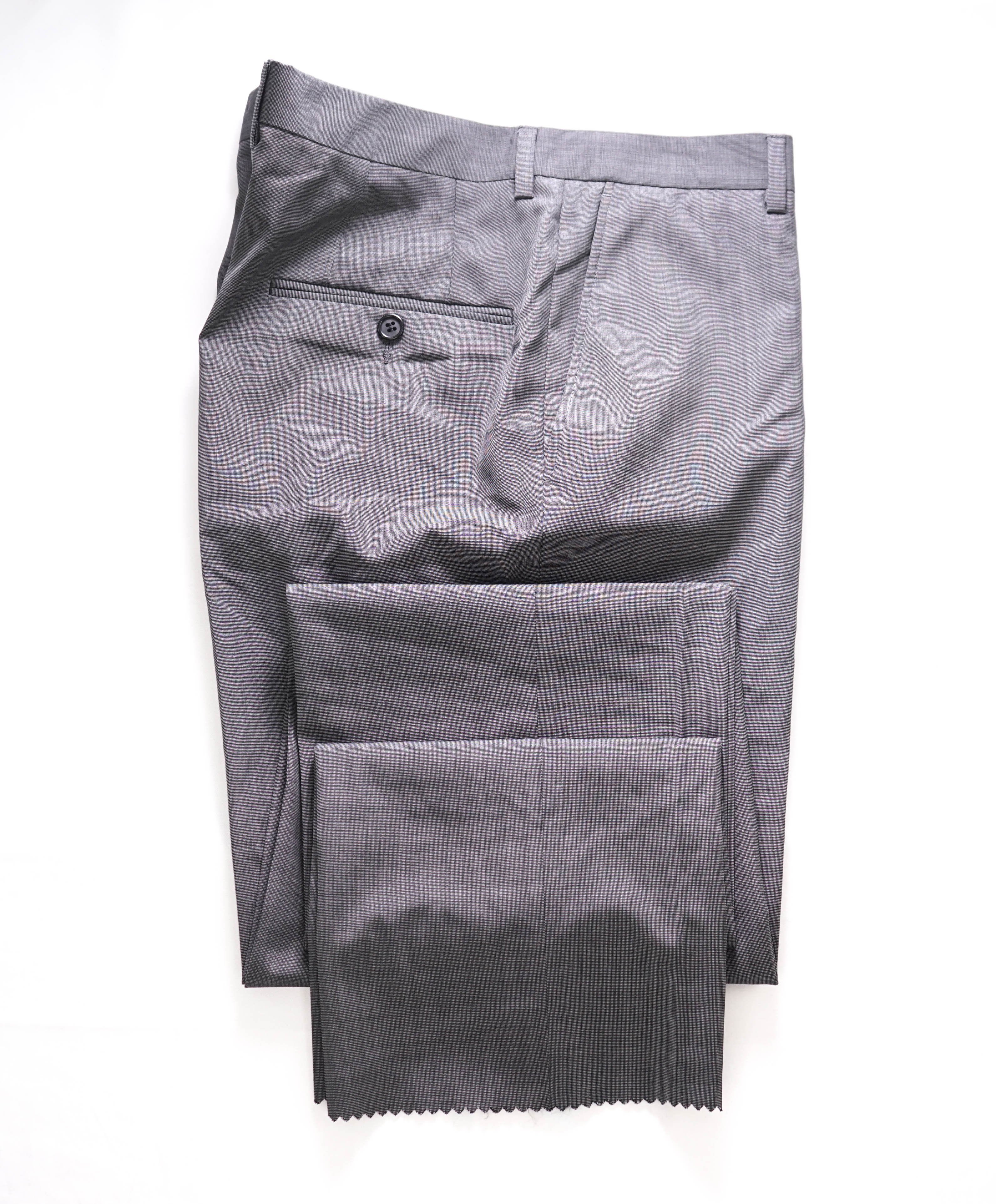 HICKEY FREEMAN - Medium Gray *CLOSET STAPLE* Wool Flat Front Dress Pants - 36W