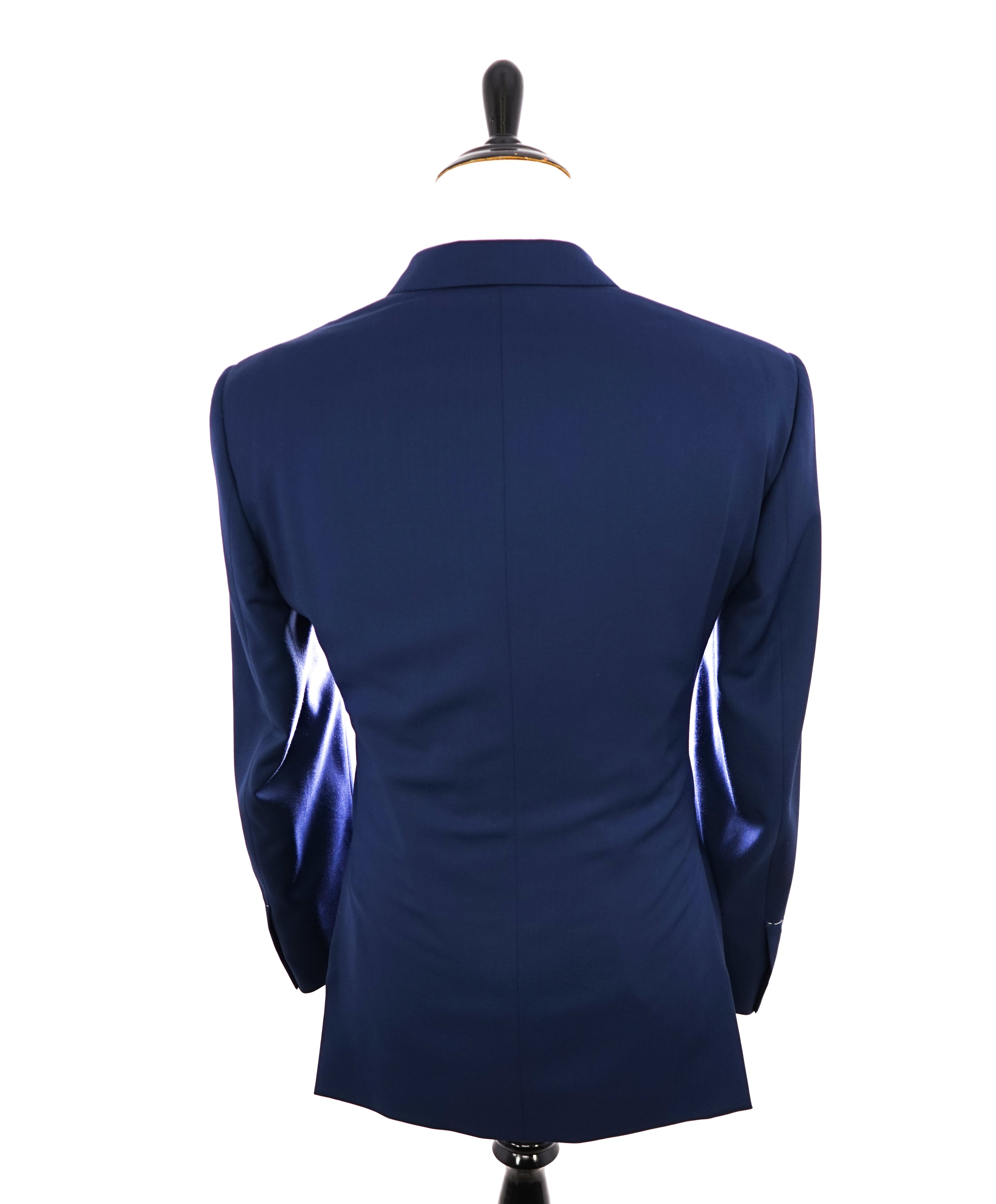 RALPH LAUREN PURPLE LABEL - Cobalt Bold Blue Solid “ANTHONY” Suit - 44R