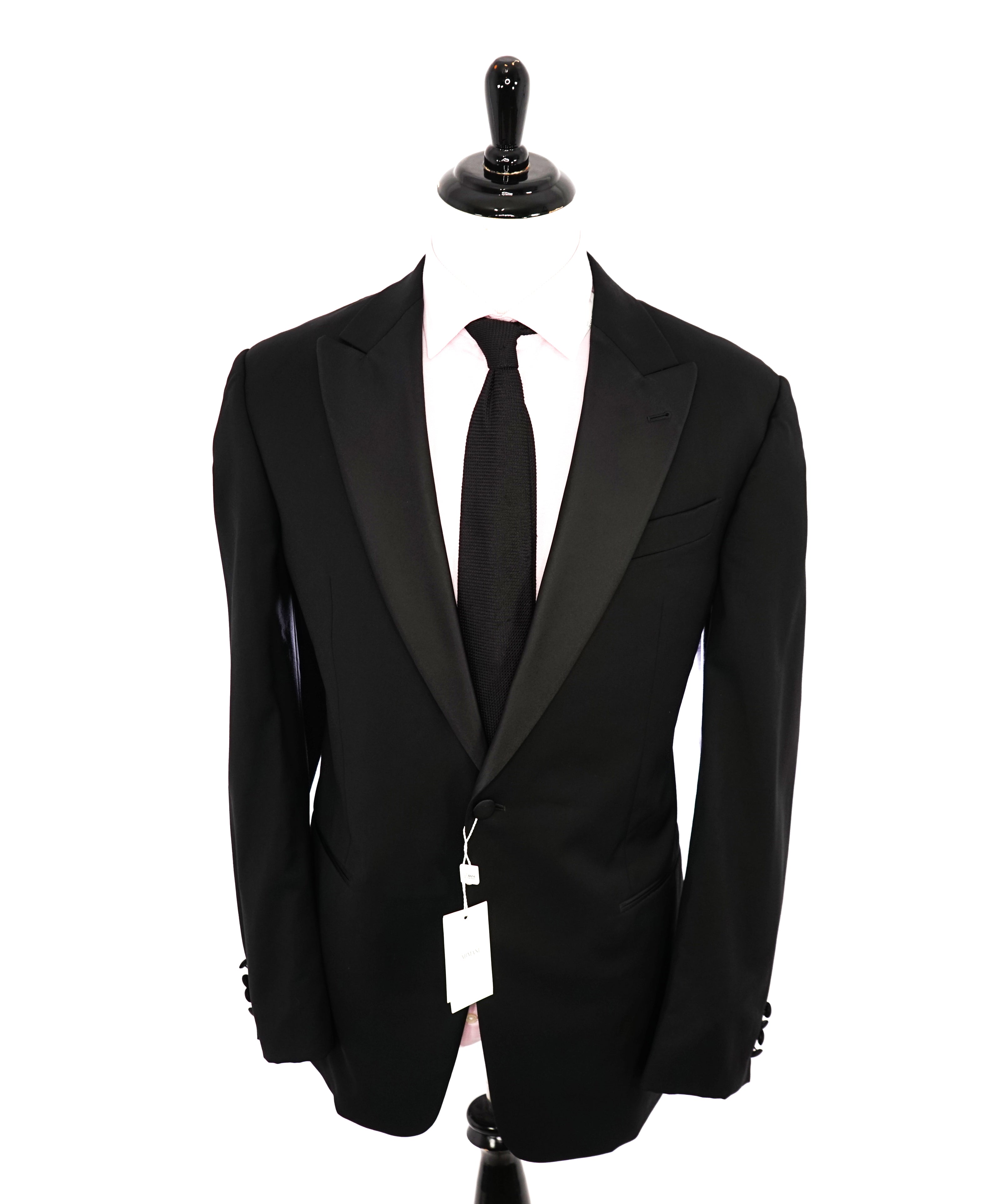 ARMANI COLLEZIONI - “G LINE” 1-Button Wide Peak Lapel Tuxedo Suit - 46L