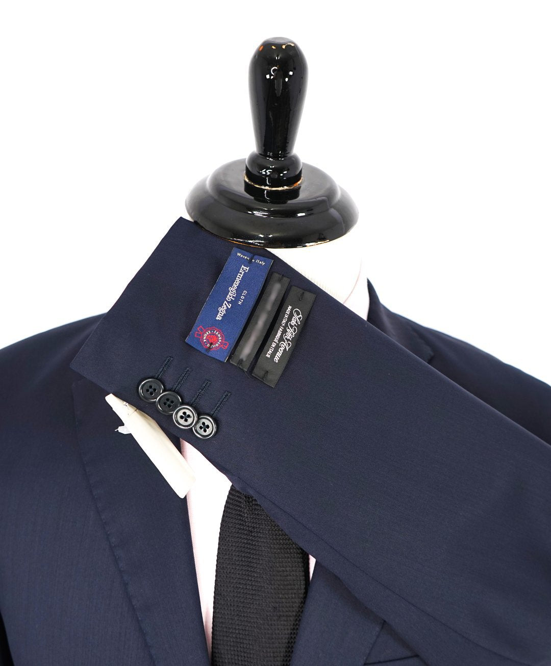 ERMENEGILDO ZEGNA - SAKS FIFTH AVENUE "Modern Fit" SILK BLEND Navy Suit - 44R