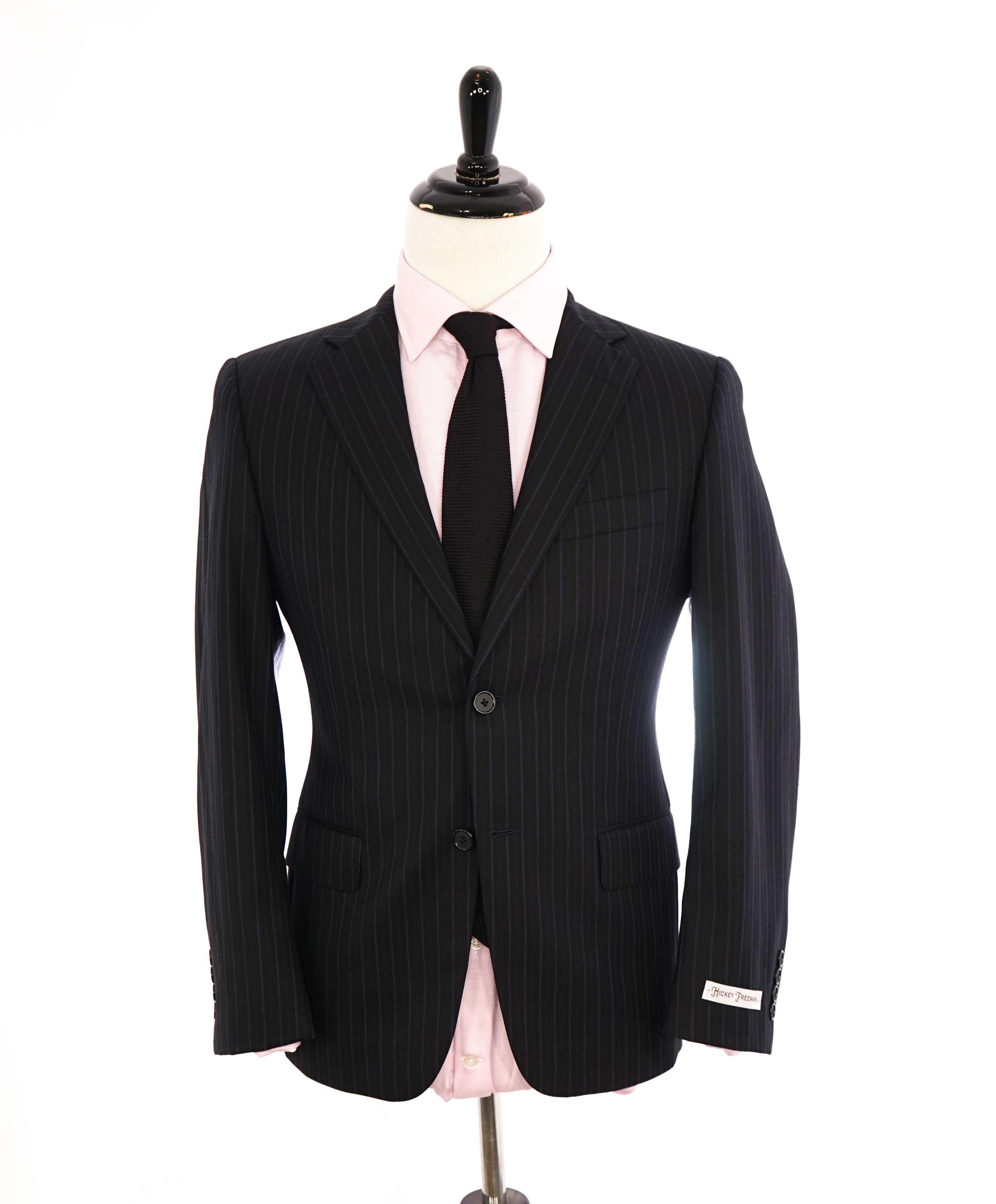 $1,695 HICKEY FREEMAN - Unique Purple & Blue Stripe "Milburn ii" Suit USA - 38S