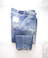 ELEVENTY - "Baggy" Premium Blue Jeans W Logo Details & Weathered Details - 34W