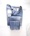 ELEVENTY - "Baggy" Premium Blue Jeans W Logo Details & Weathered Details - 34W