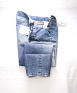 ELEVENTY - "Baggy" Premium Blue Jeans W Logo Details & Weathered Details - 34W