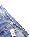 ELEVENTY - "Baggy" Premium Blue Jeans W Logo Details & Weathered Details - 34W