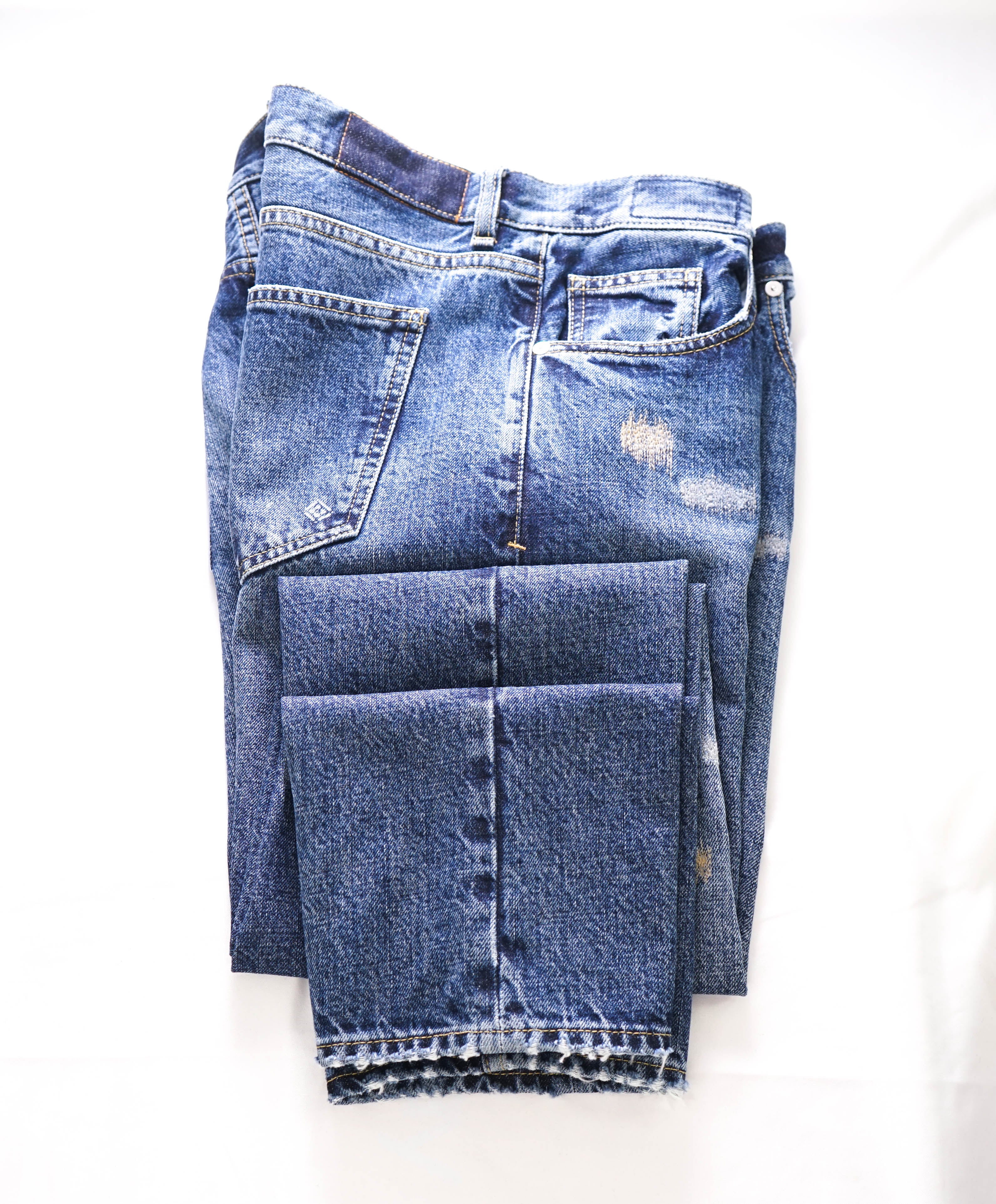 ELEVENTY - 5-Pocket Jeans In Washed Blue Denim Red Detail - 33W