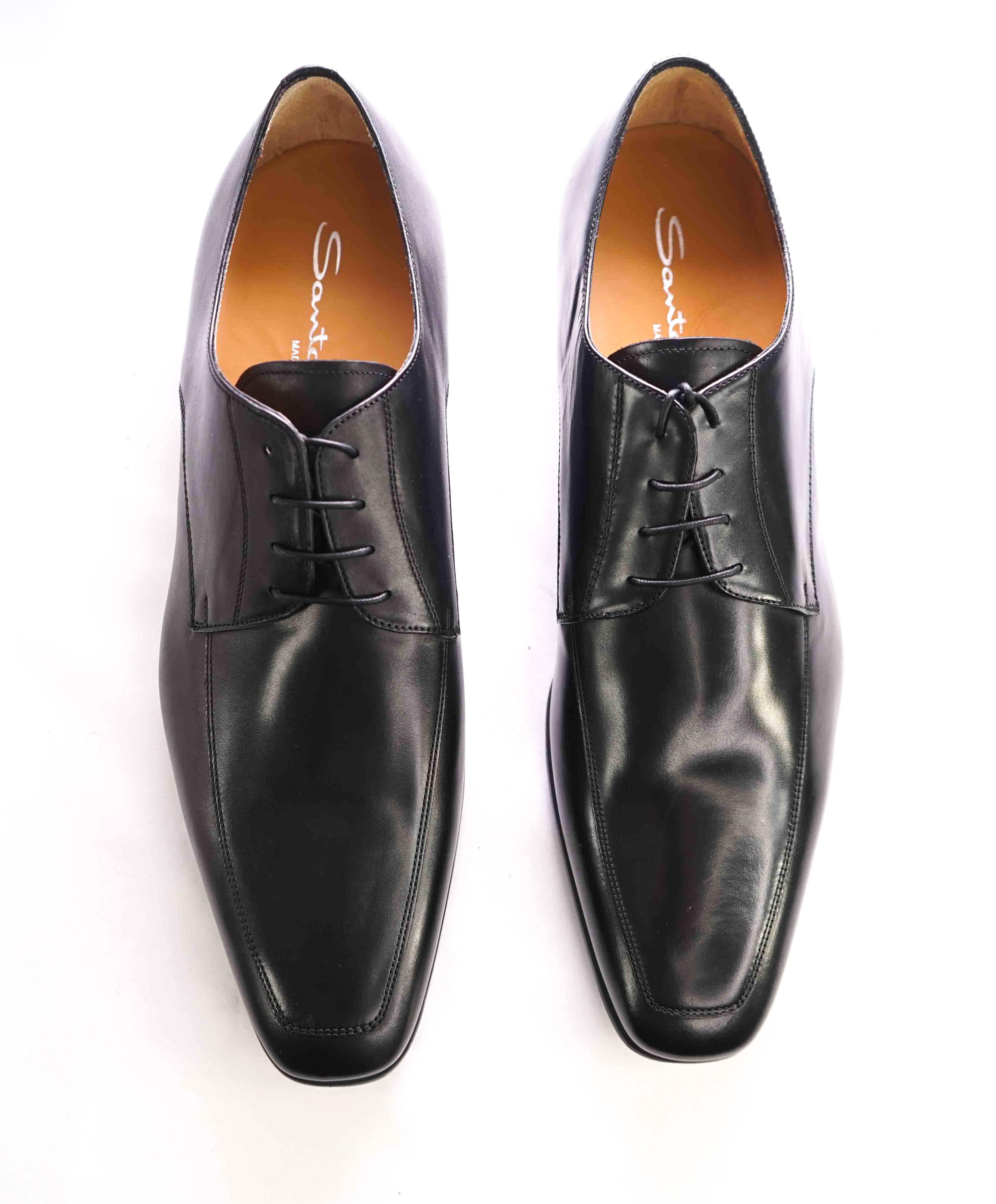 SANTONI - "PRICHARD" Black Rubber Sole Classic Oxford - 11