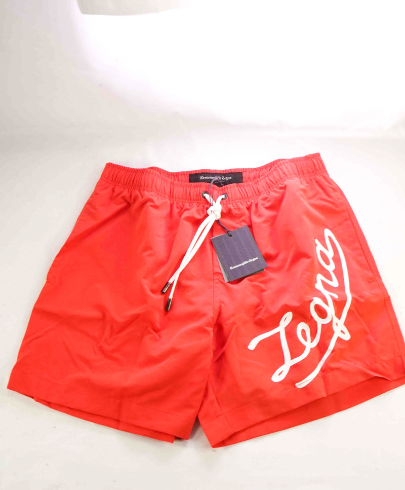 ERMENEGILDO ZEGNA - Coral LOGO Swim Shorts With *Waterproof Pouch* - Medium