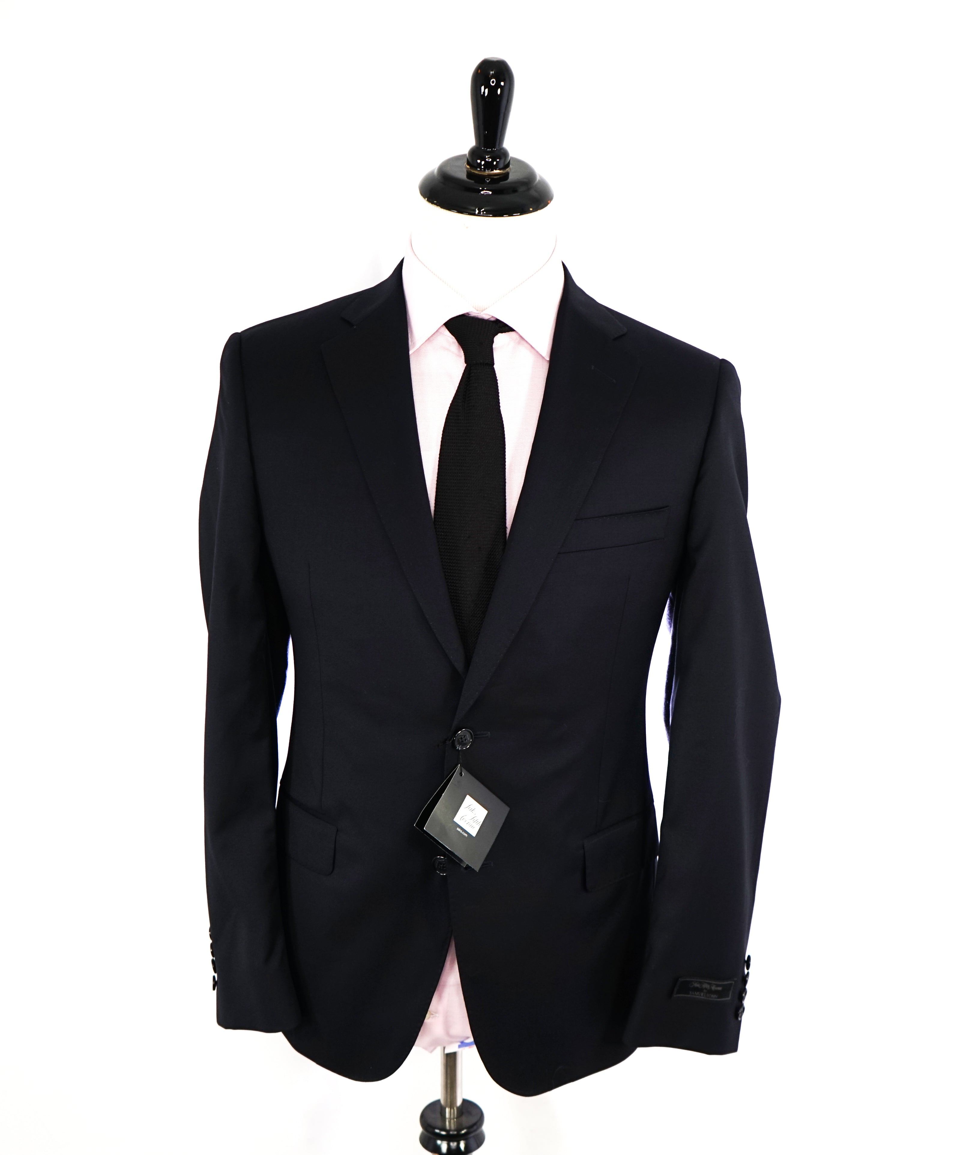 SAMUELSOHN - "REDA" Super 120's Performance Wool Navy Suit - 40R