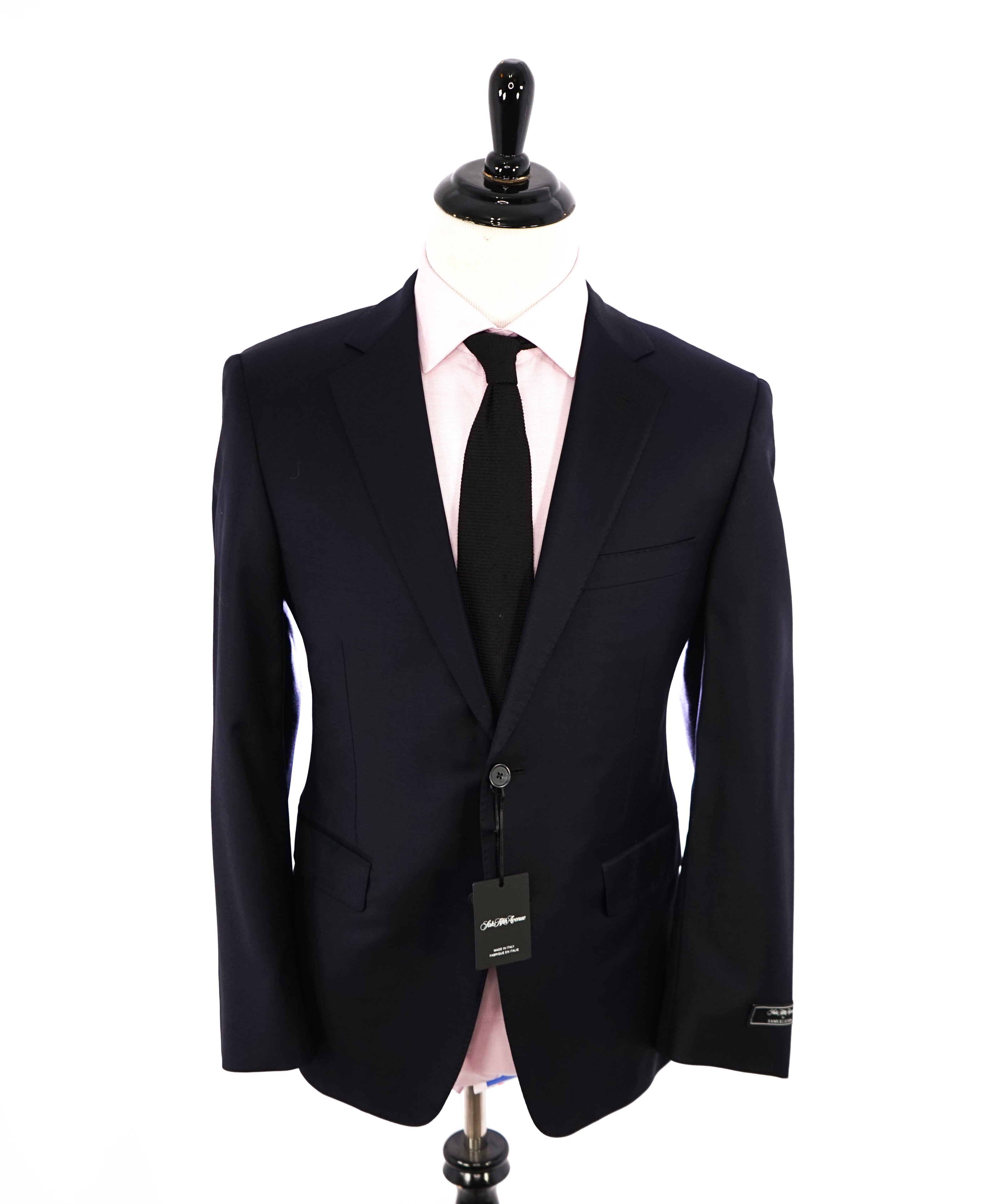 SAMUELSOHN - For SFA Super 130's Performance "LYCRA Blend" Wool Navy Suit - 42R