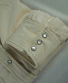 $495 ELEVENTY - Ivory *Wide Spread Collar* Western Snap Front Texas Shirt - M