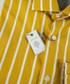 $395 ELEVENTY - Yellow/White *Wide Spread Collar* Button Down Dress Shirt - M