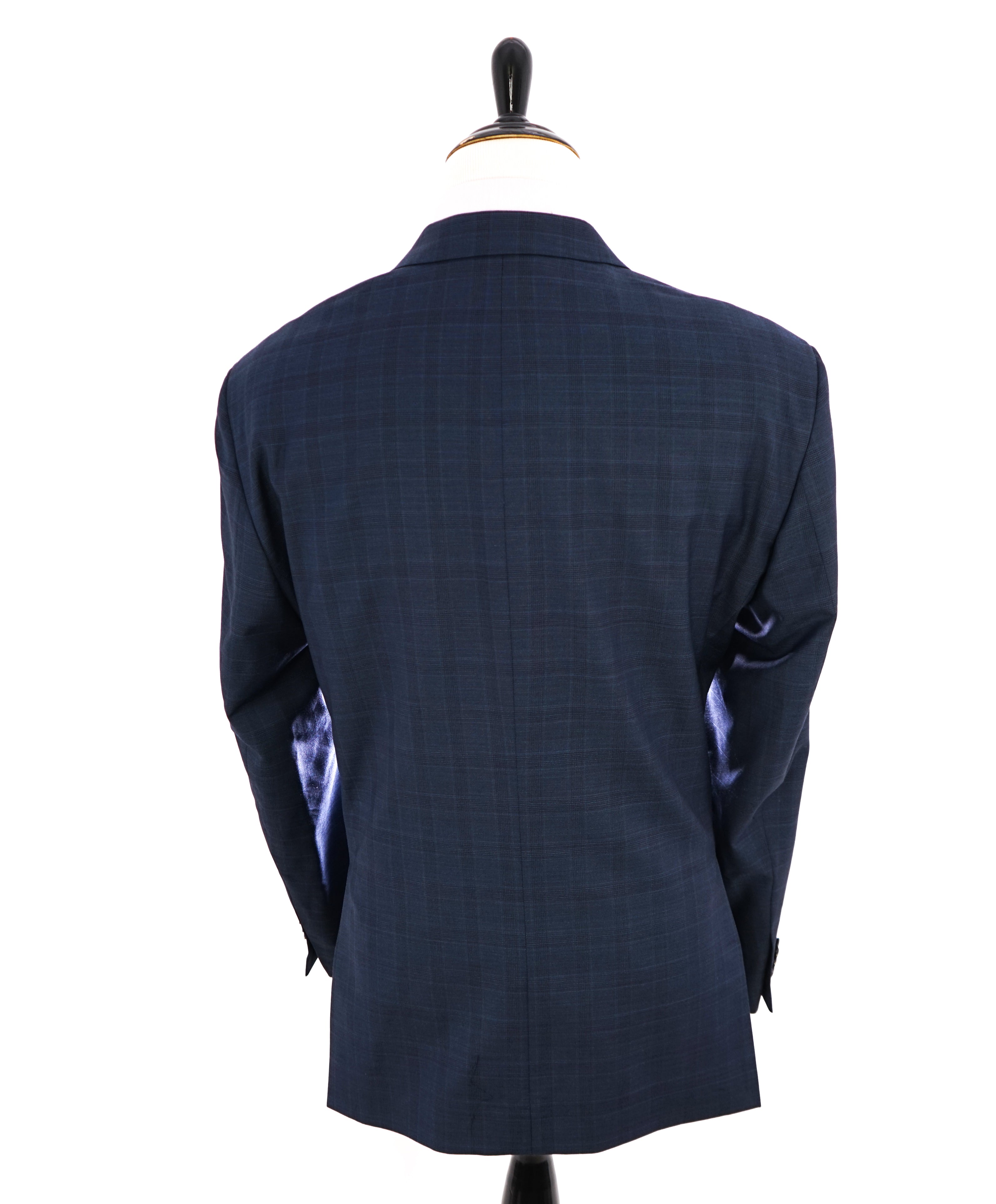 ERMENEGILDO ZEGNA - By SFA *TRAVELLER/ AUSTRALIAN WOOL* Blue Check Suit - 48R