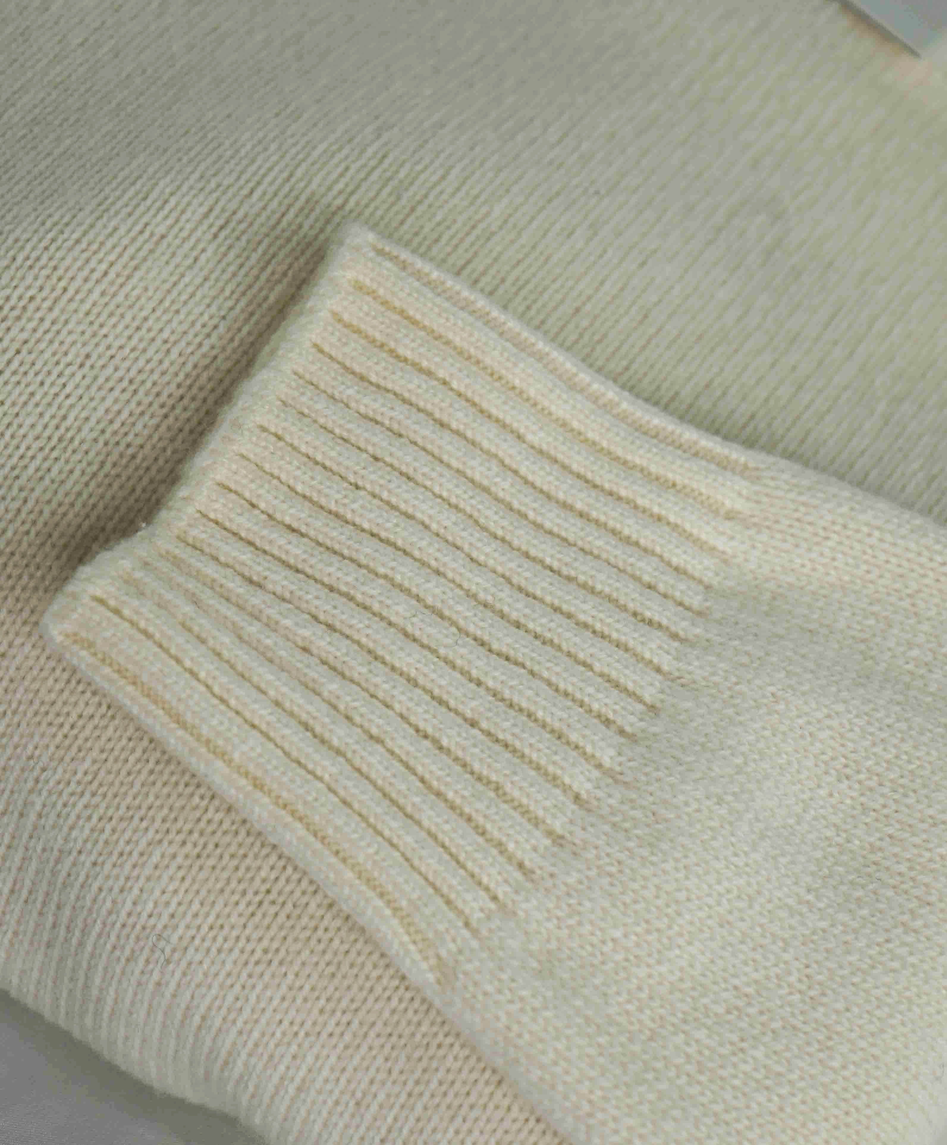 $745 ELEVENTY - *PURE CASHMERE* White Crewneck Sweater - M