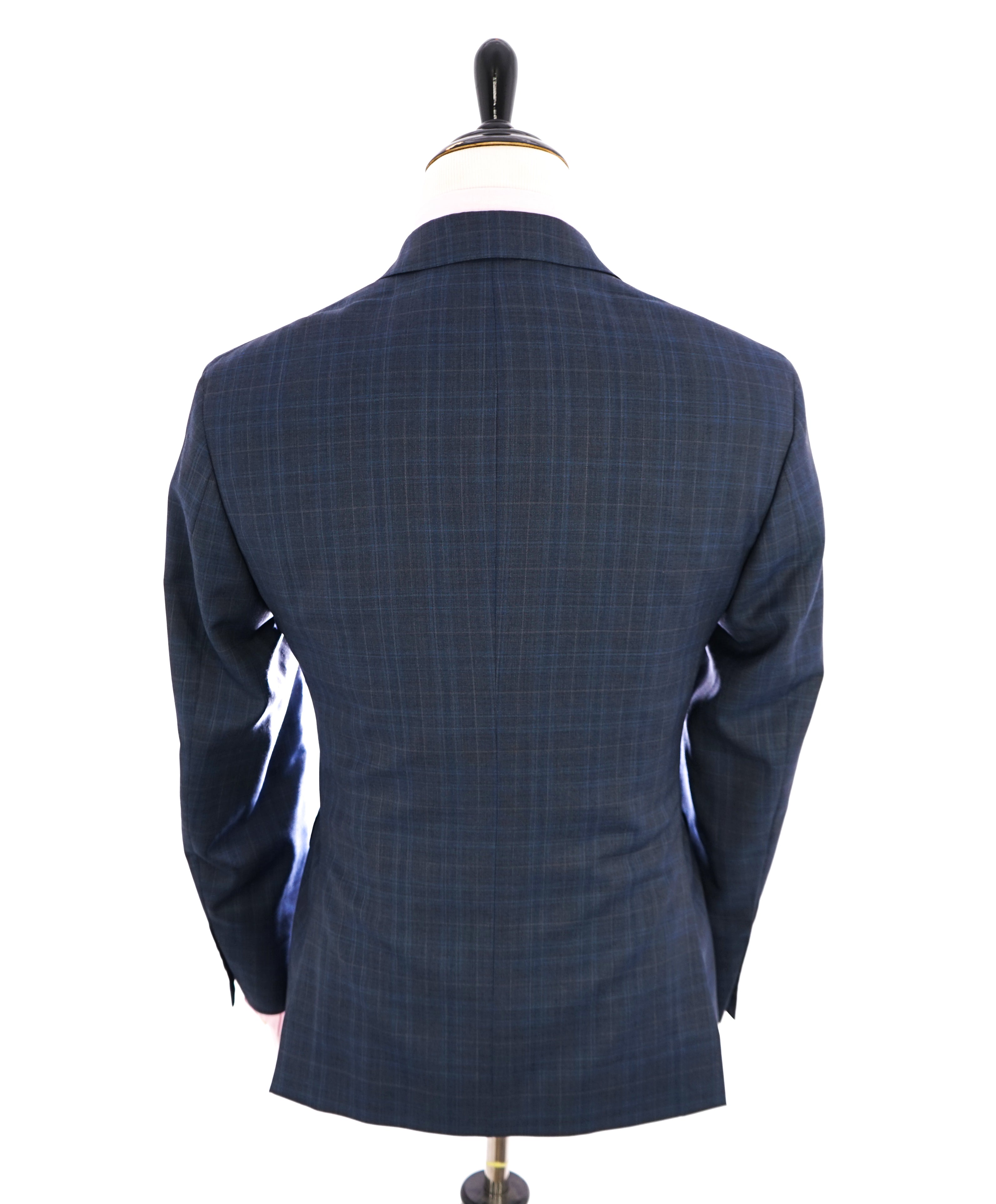 ERMENEGILDO ZEGNA - By SFA *TRAVELLER/ AUSTRALIAN WOOL* Blue Gray Check Suit - 40S