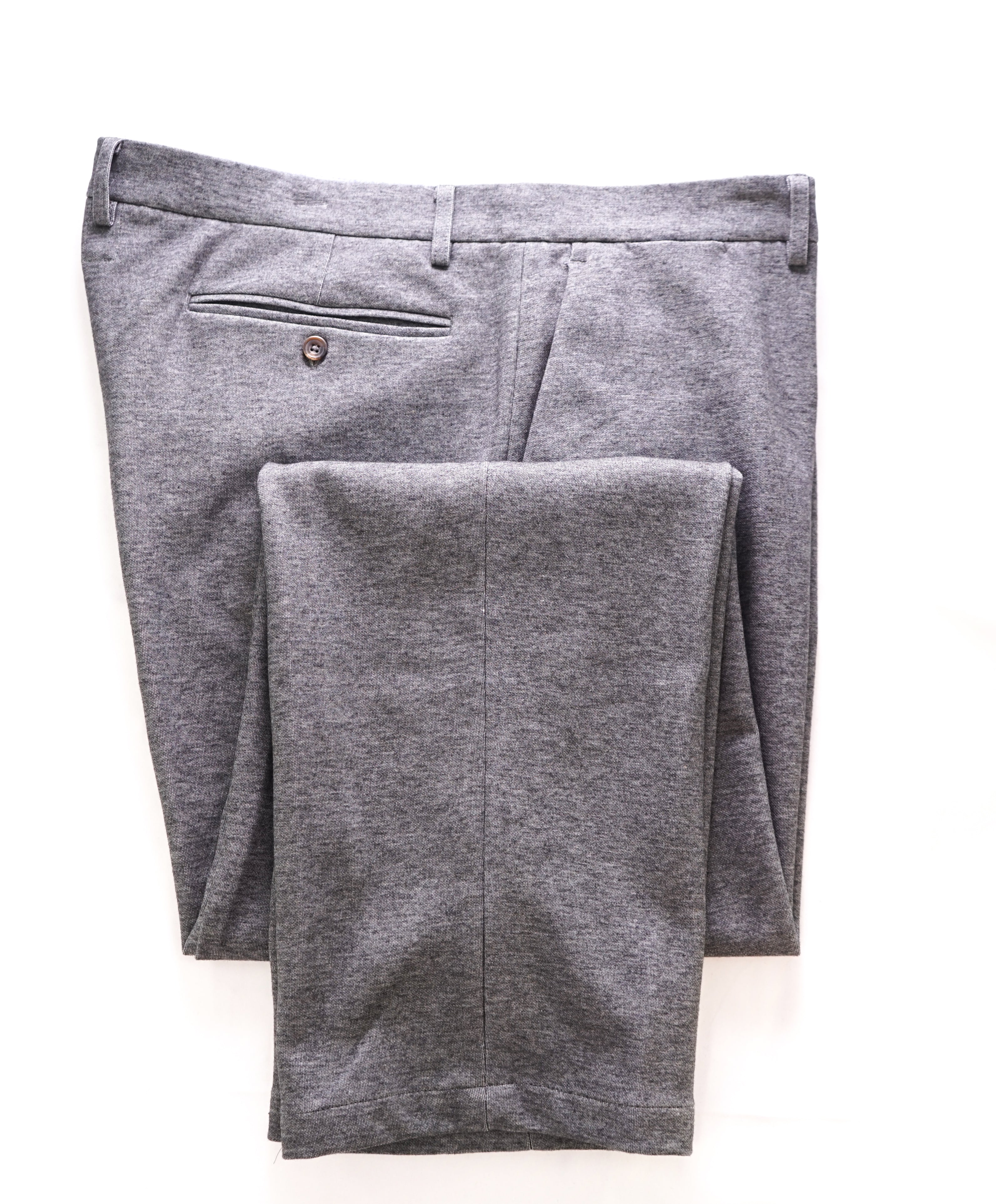 SAKS FIFTH AVE - Performance Blend Athleisure GRAY Melange Dress Pants - 39W XL