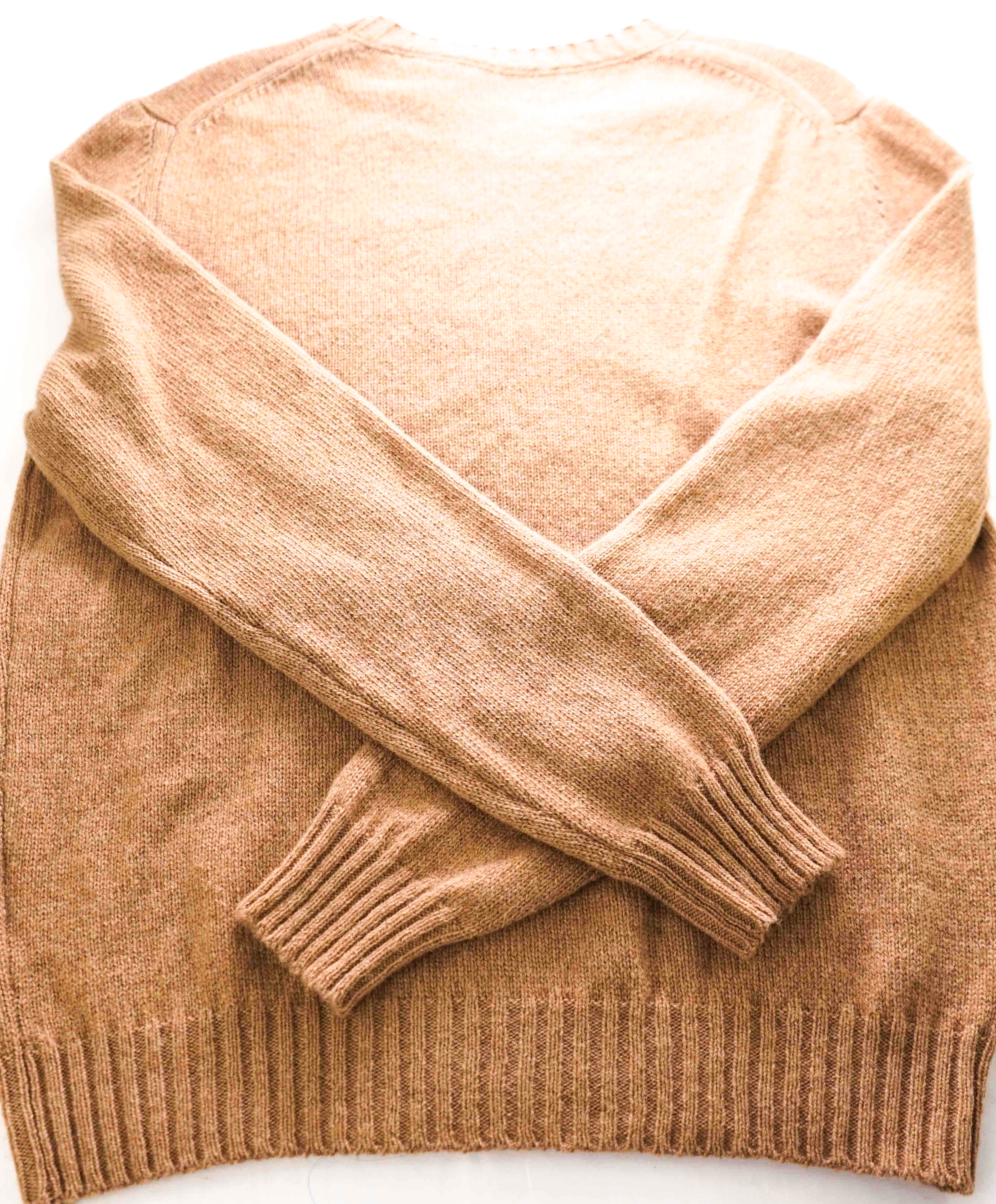 $545 ELEVENTY - *CAMEL HAIR* Brown Crewneck Sweater - XL