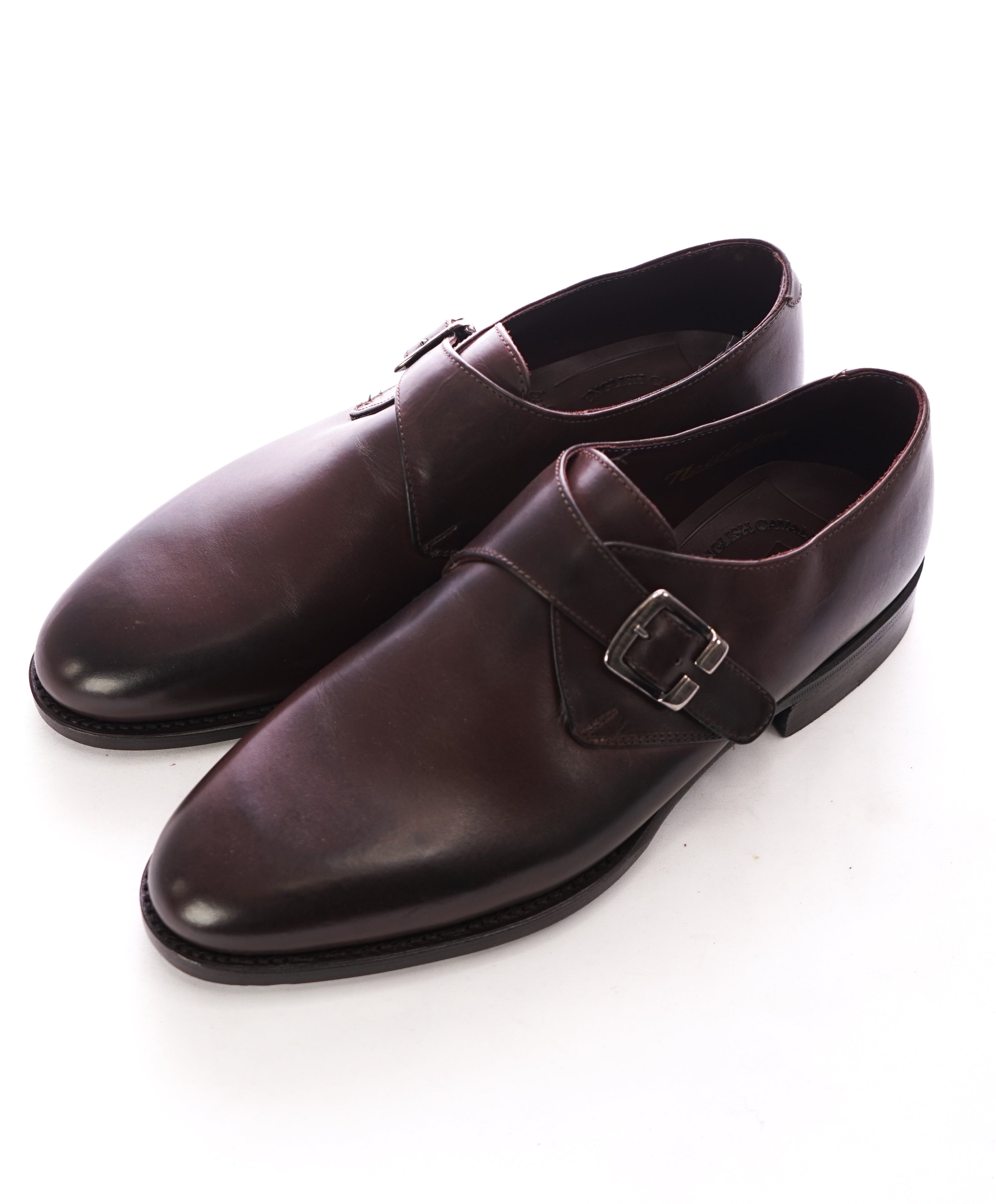 NETTLETON - Brown Hand Made In England Single Monk Loafers - 8