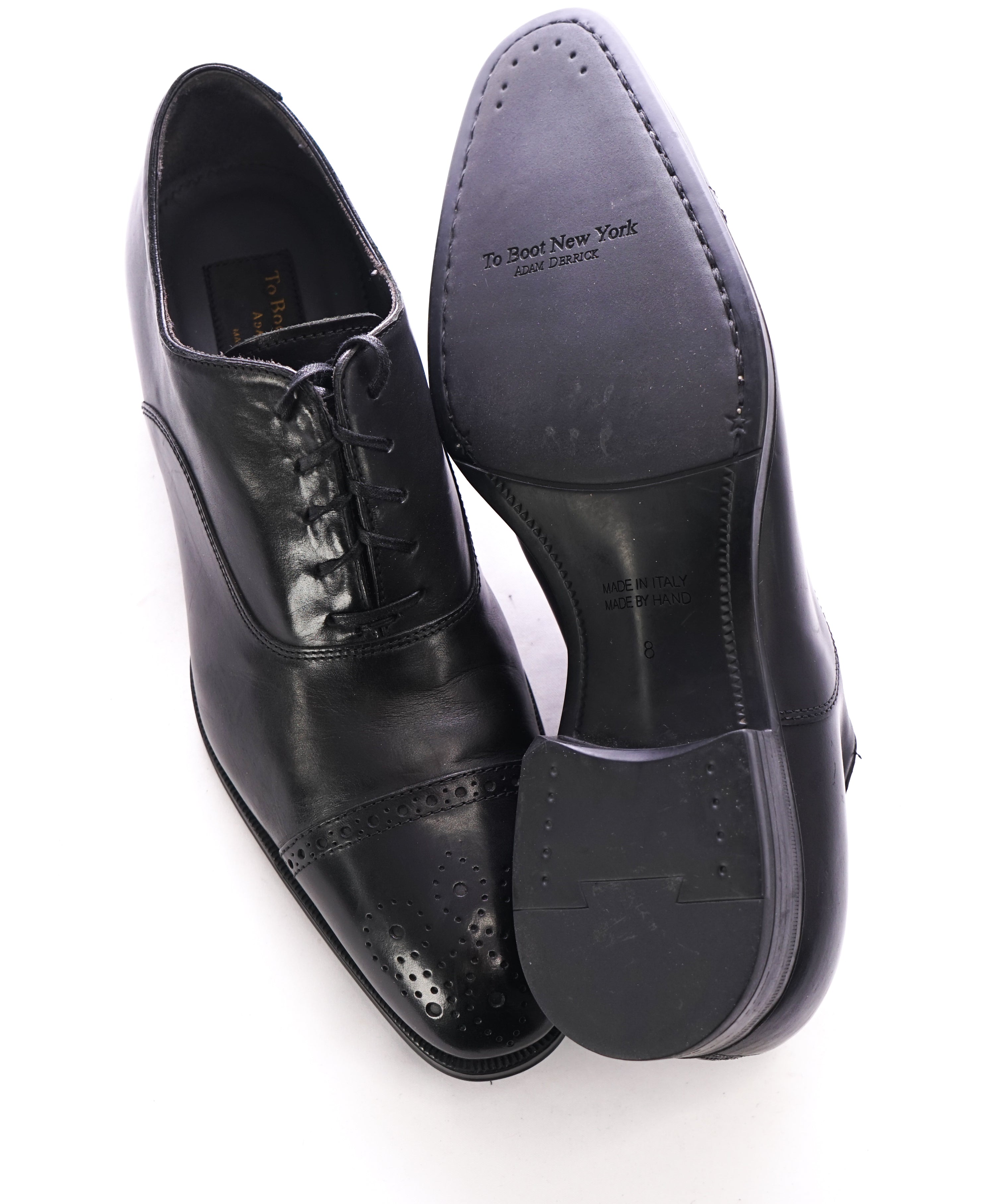 TO BOOT NEW YORK - Sleek Oxfords W Round Brogue Toe & Durable Sole - 8