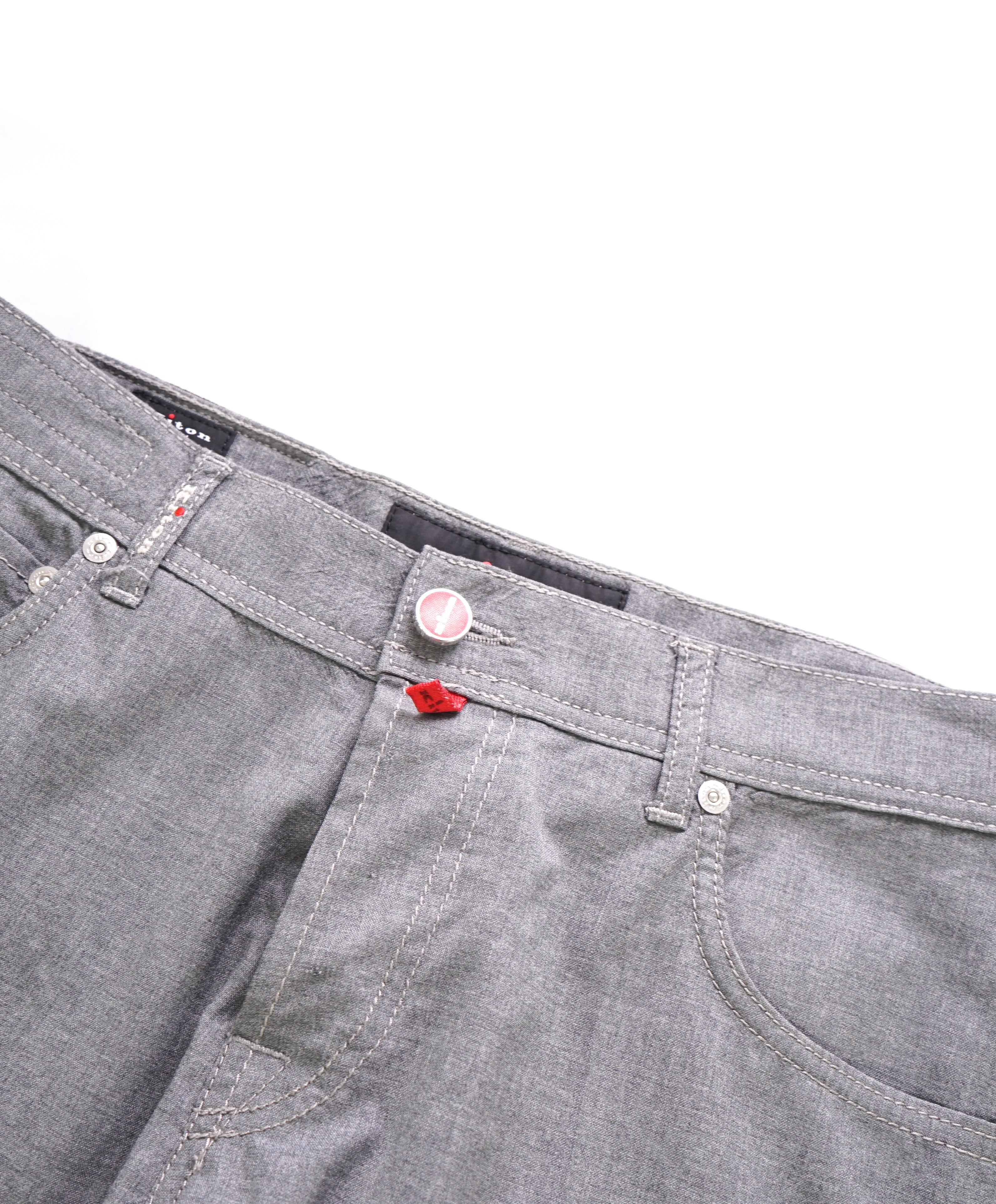 KITON - LOGO TAG & BUTTONS 5-Pocket Wool Dress Pants - 32W