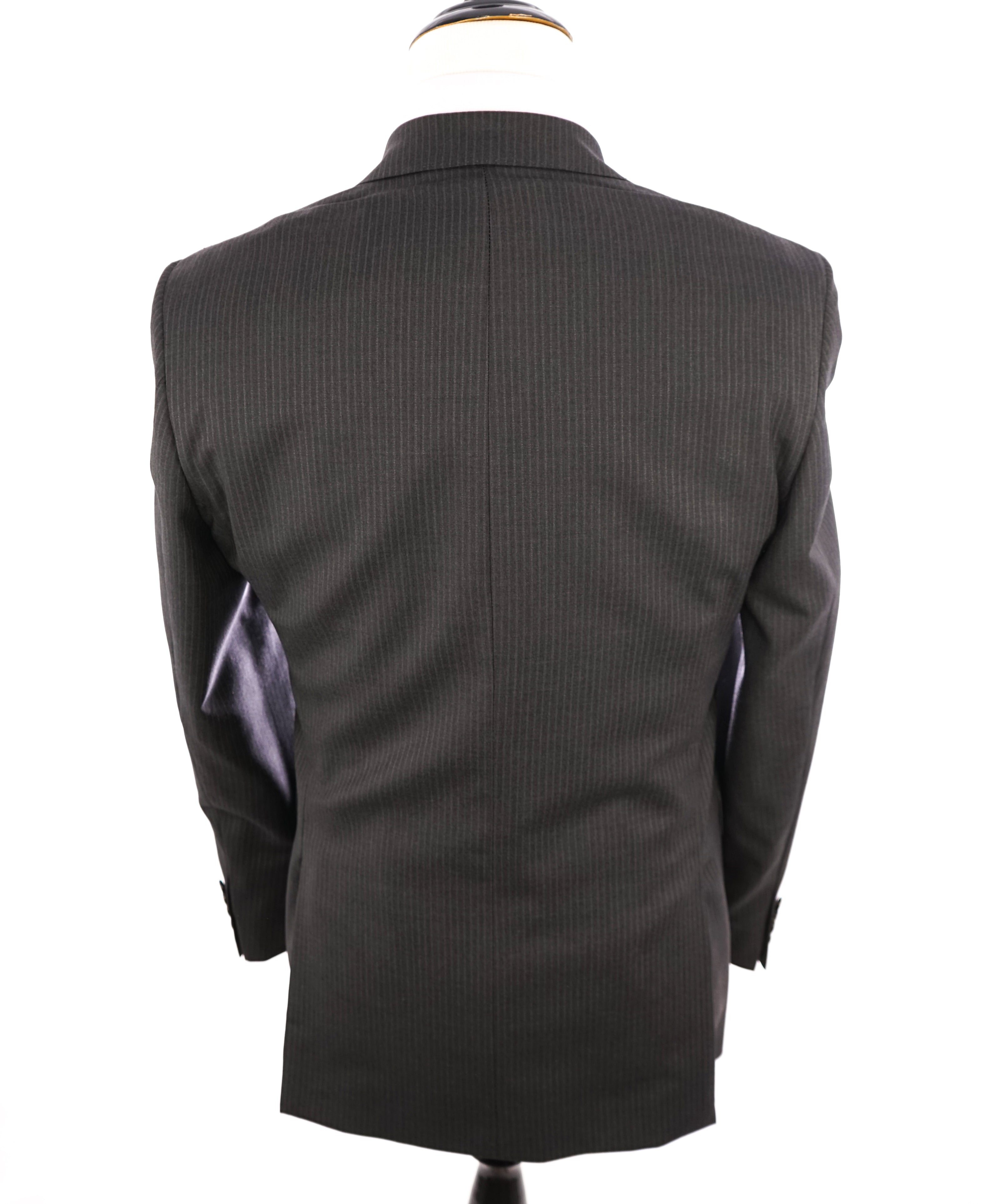 ERMENEGILDO ZEGNA - By SAKS FIFTH AVENUE Charcoal Gray Stripe Suit - 40R