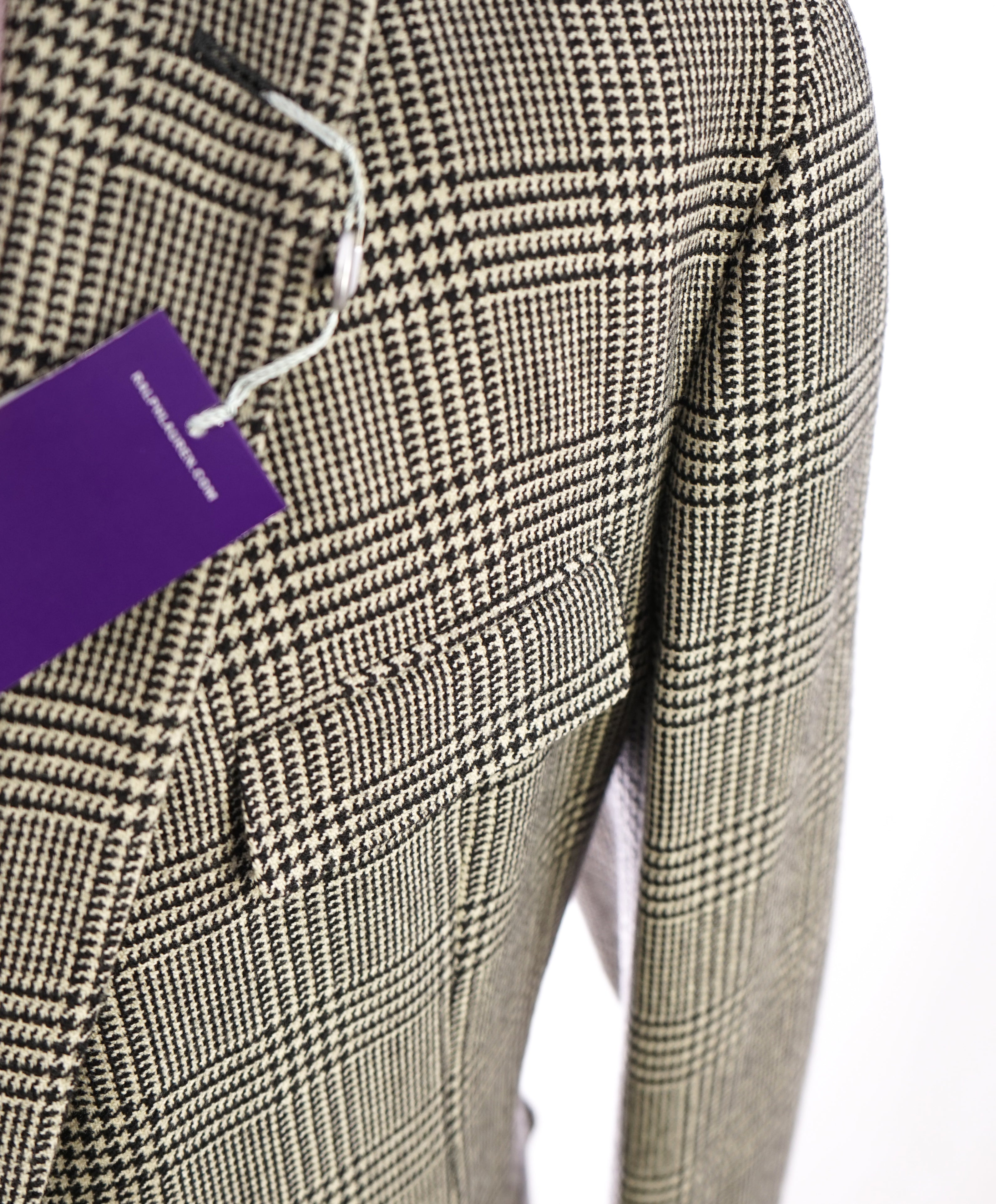 RALPH LAUREN PURPLE LABEL - GLENPLAID Unstructured HAND MADE Suit - 48R