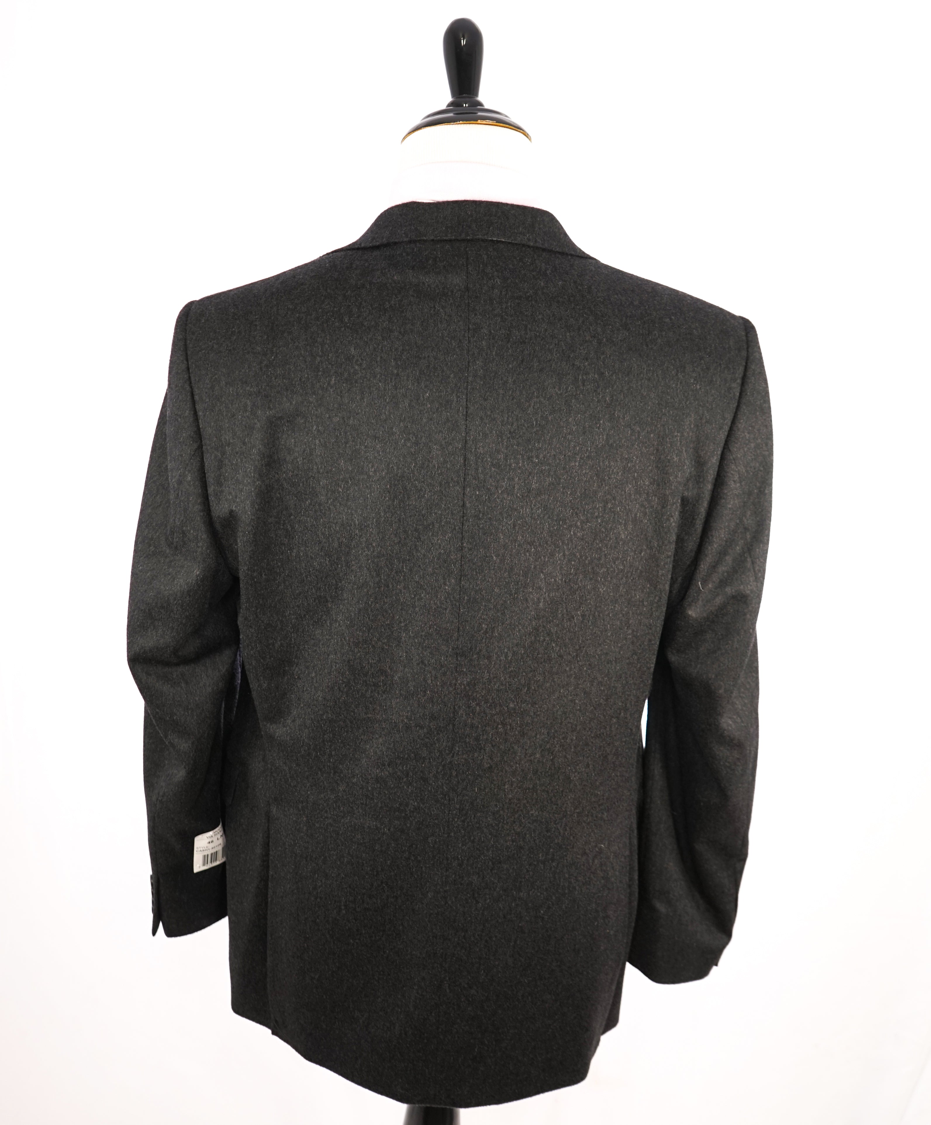 SAKS FIFTH AVENUE - "BLACK LABEL" Slim Fit 100% Cashmere Gray Blazer- 46L